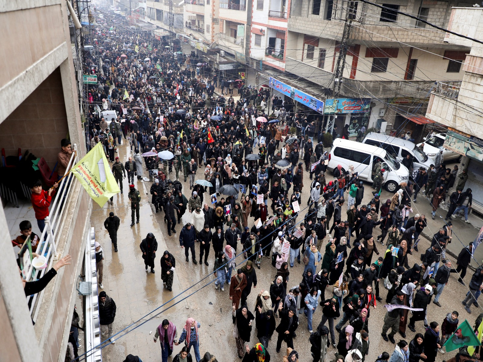Syrian Kurds protesting (Photo/Reuters)