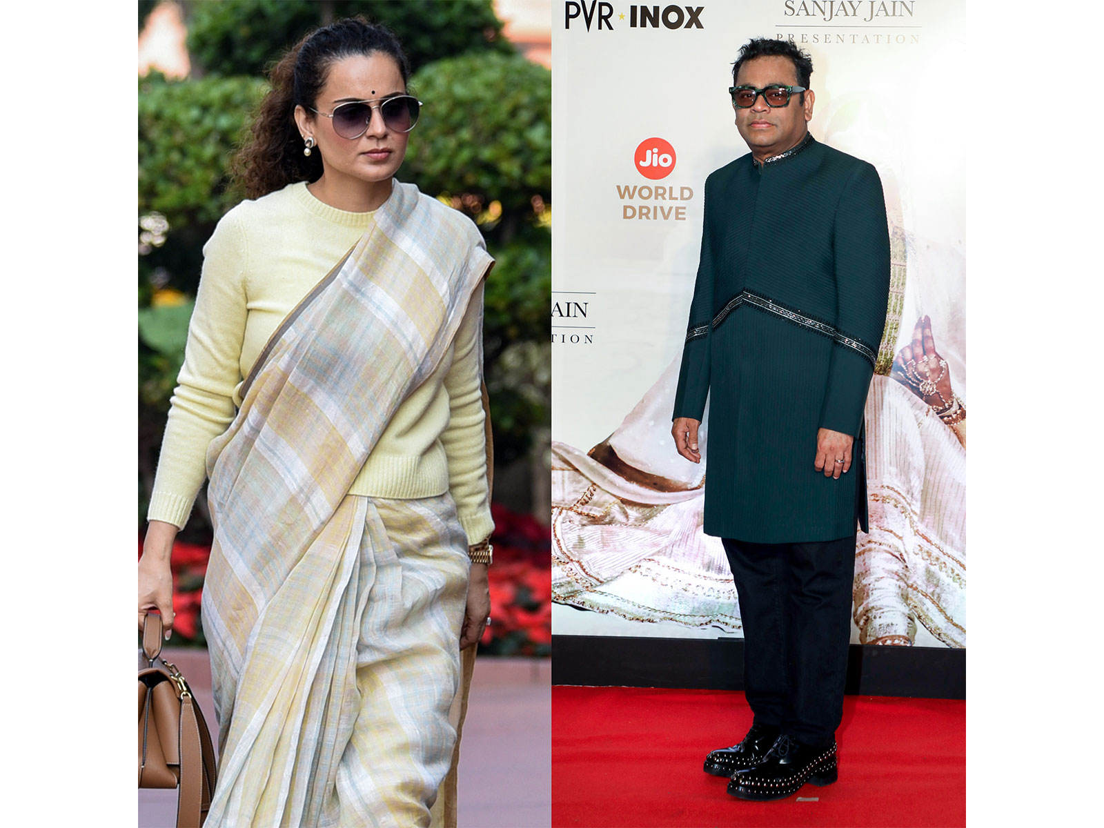 Kangana Ranaut and AR Rahman (Photo/ANI)