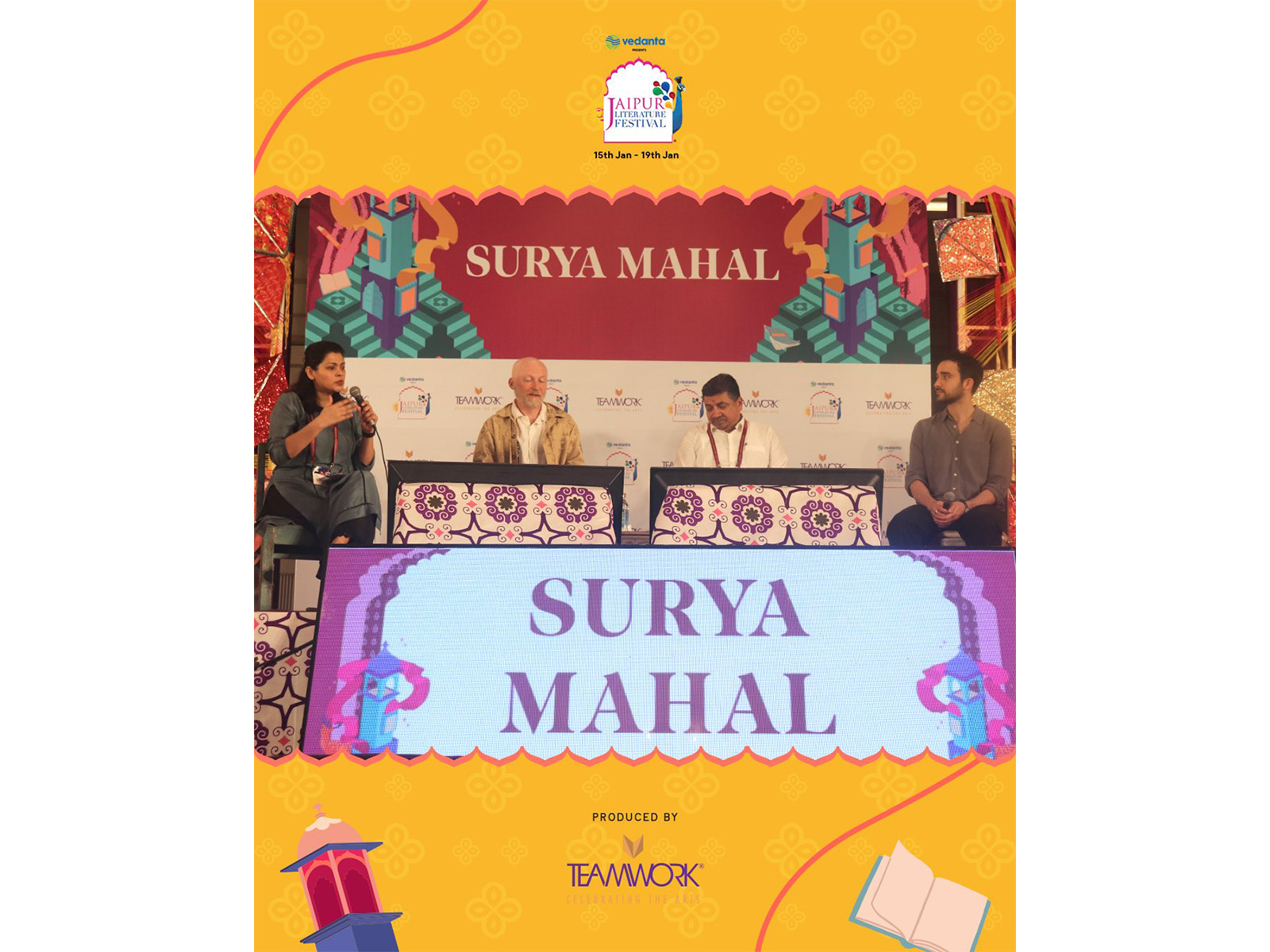 A session in progress at Jaipur Literature Festival (Photo/@JaipurLitFest)