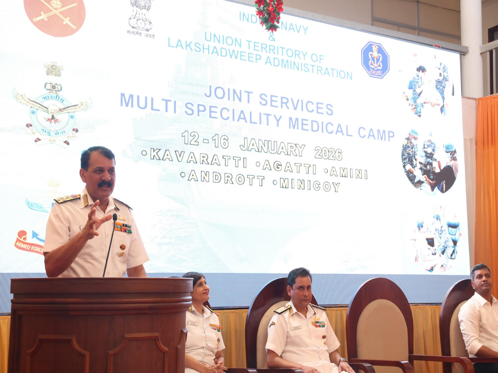 Indian Navy concludes Joint Services Multi-Speciality Medical Camp at Lakshadweep (Photo/ANI)