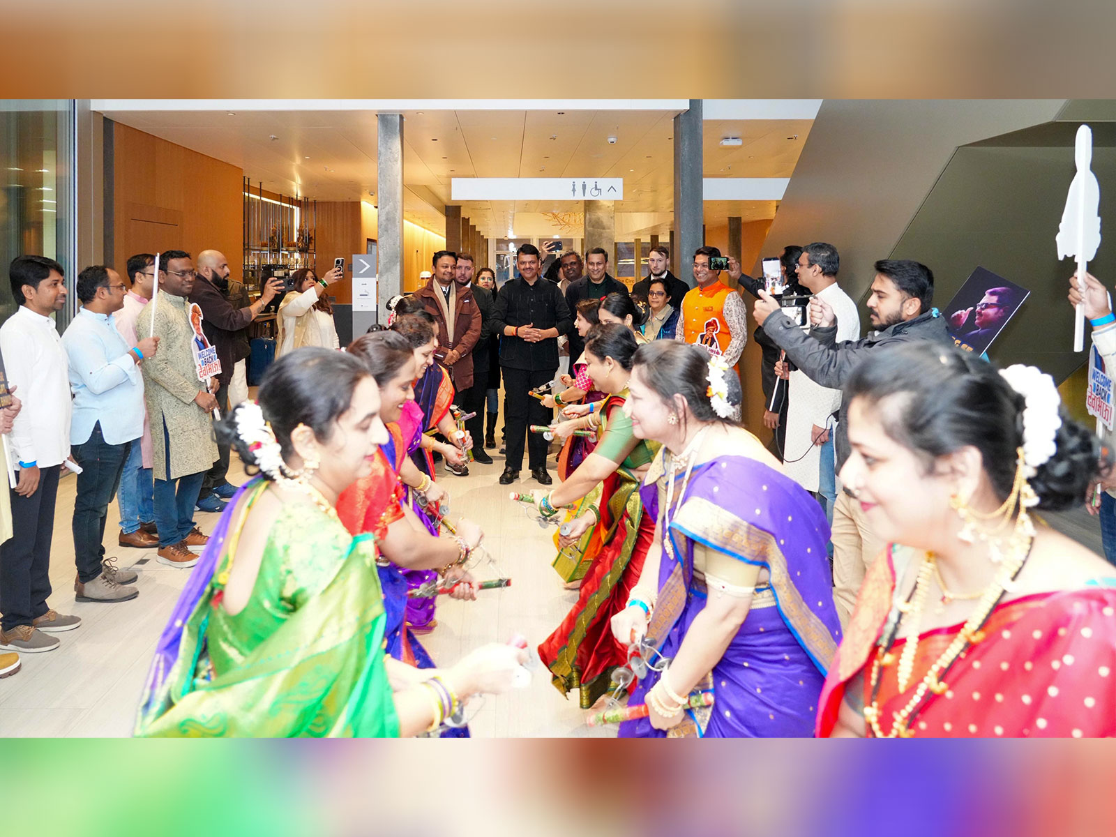 Maharashtra CM Devendra Fadnavis in Davos. (Photo/@Dev_Fadnavis)