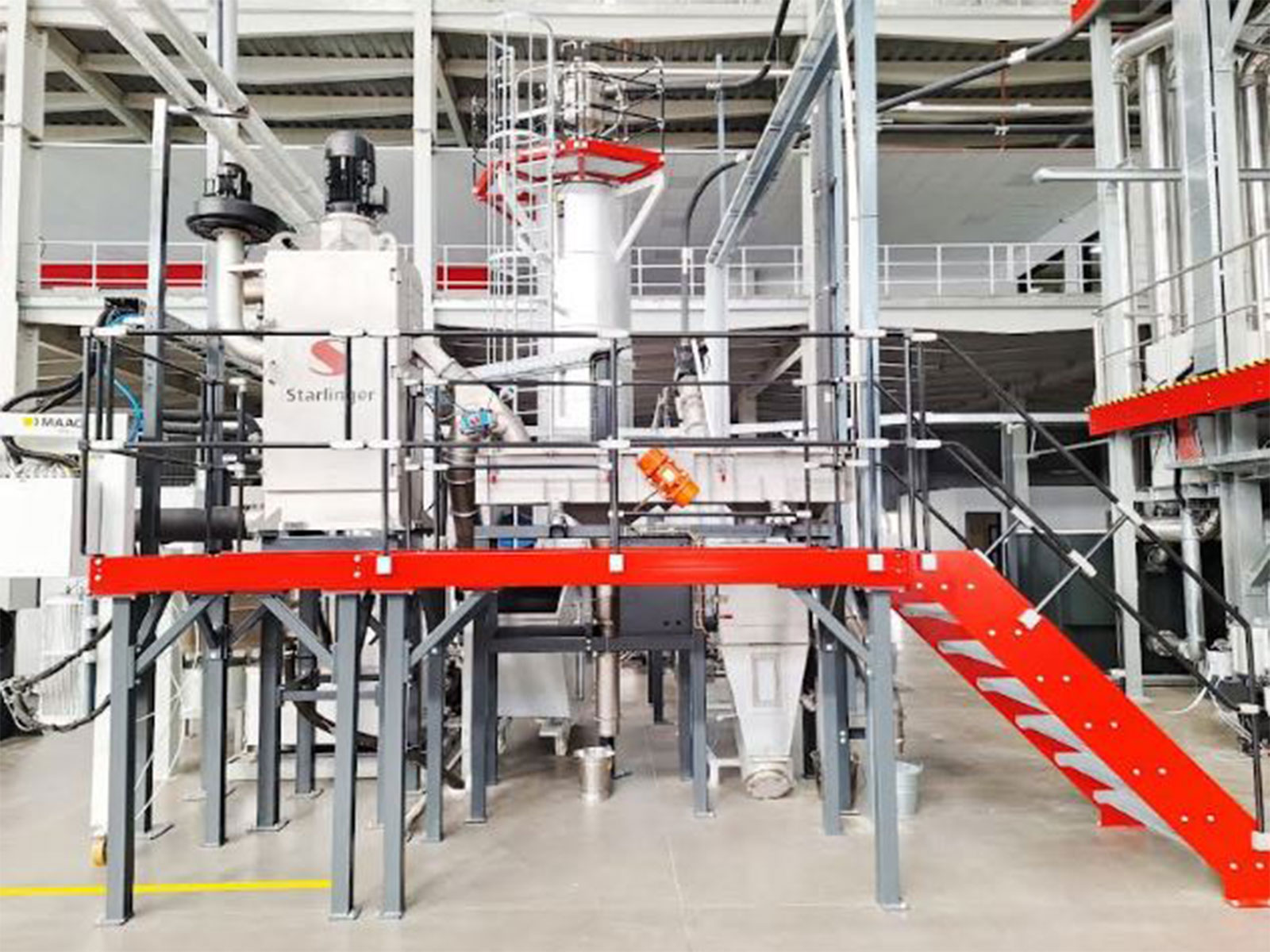 Starlinger recycling line at Chemco Group’s food-grade rPET facility in Sanand, Gujarat
