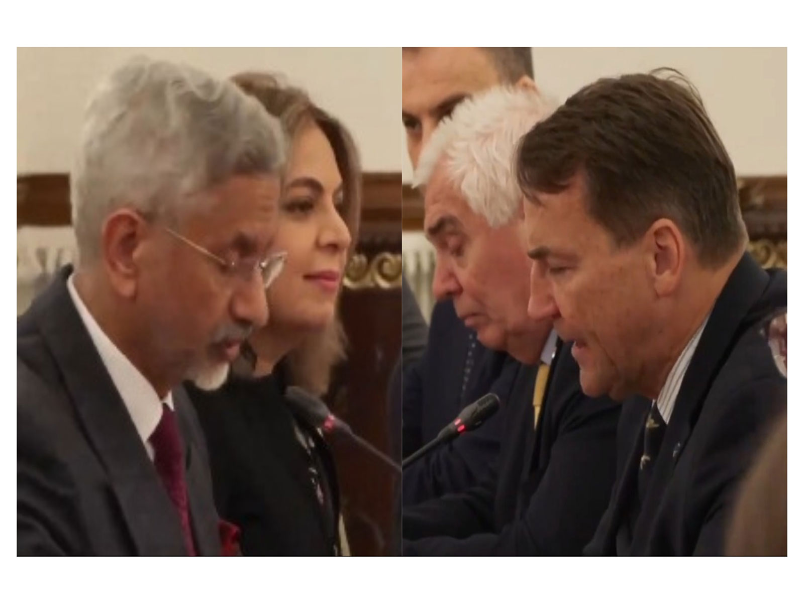 External Affairs Minister S Jaishankar with his Polish coutnerpart Radosław Sikorski in New Delhi on January 19, 2026,  (Photo: X/@DrSJaishankar)