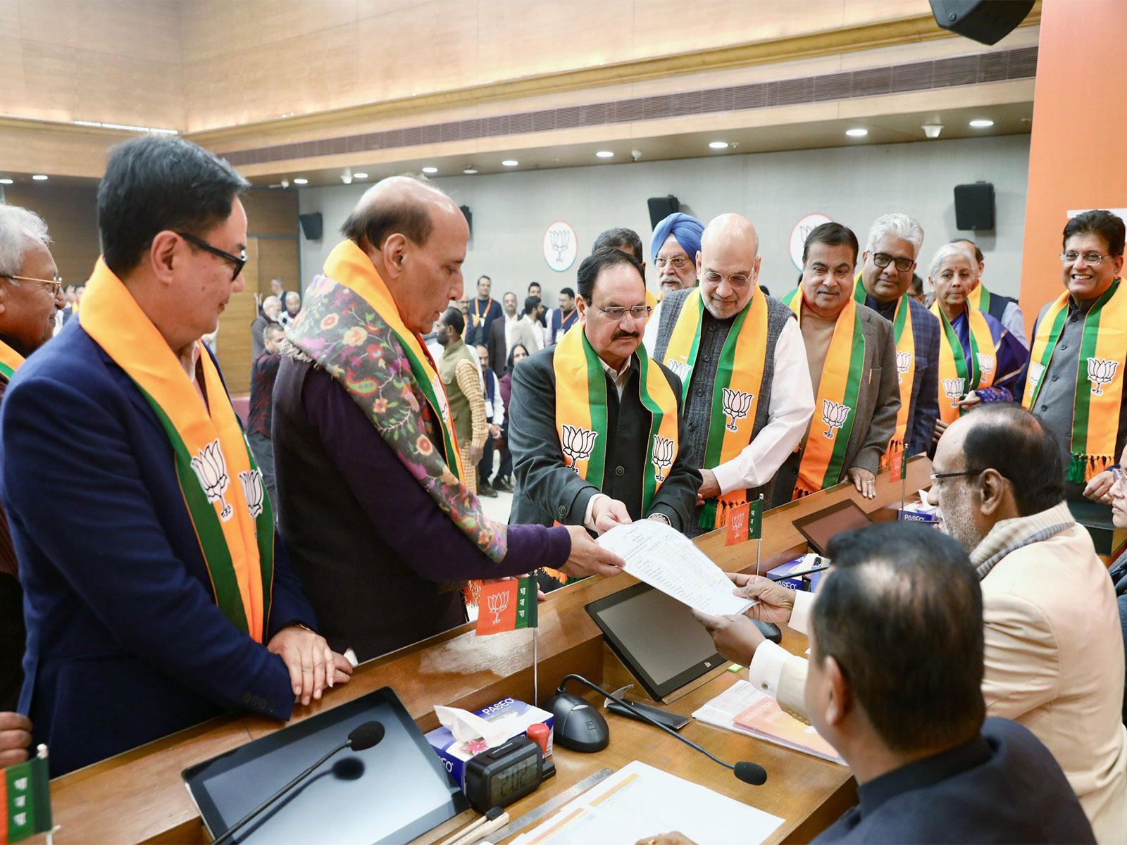 JP Nadda, Amit Shah participate in Nitin Nabin nomination process (Photo/X/@JPNadda)