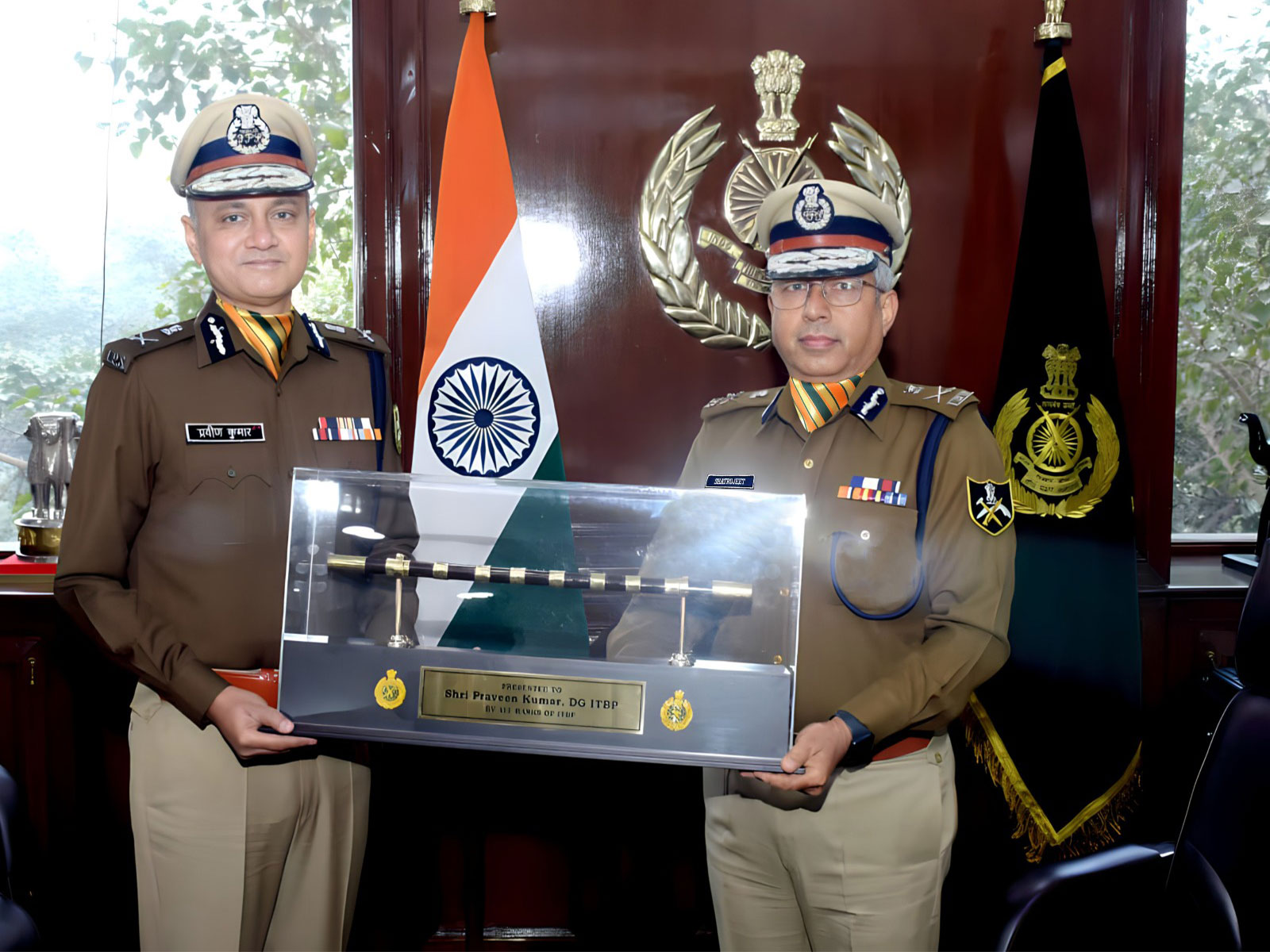 Shatrujeet Kapur assumed charge as the Director General (Photo/ITBP)