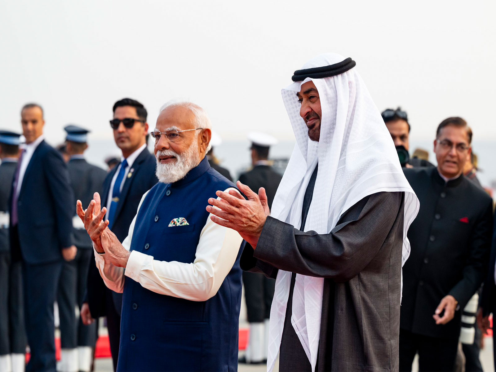 PM Modi with UAE President Sheikh Mohamed bin Zayed Al Nahyan (Photo/X@MohamedBinZayed)