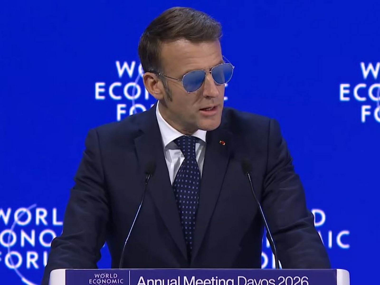 French President Emmanuel Macron (Photo/World Economic Forum Youtube)