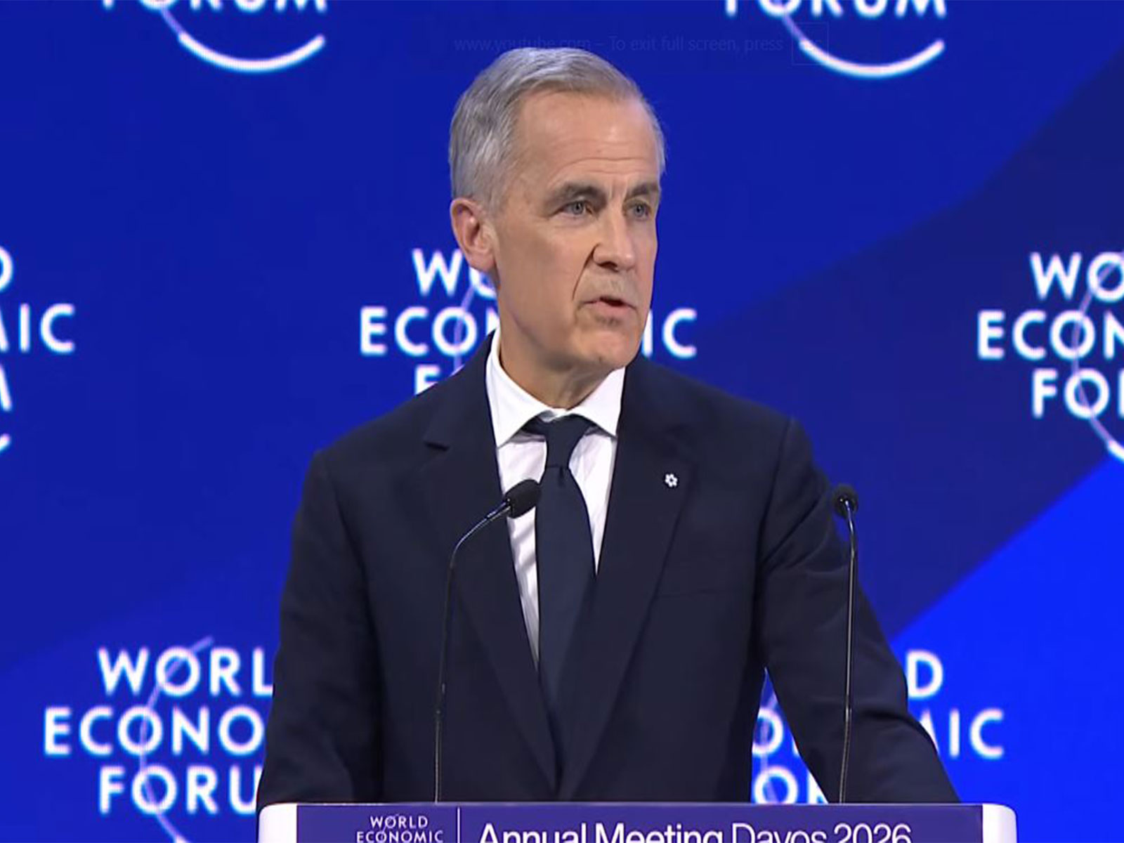 Canadian Prime Minister Mark Carney (Photo/World Economic Forum Youtube)