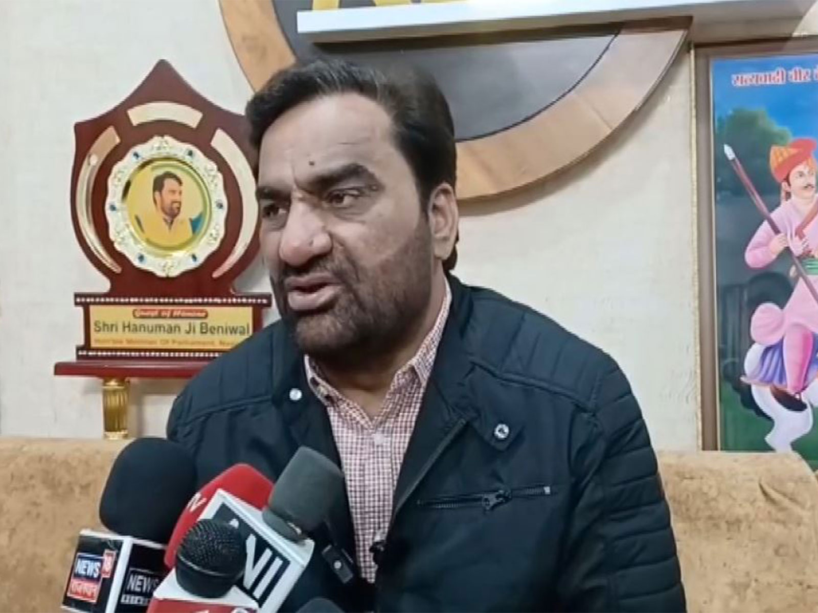 RLP MP Hanuman Beniwal (Photo/ANI)