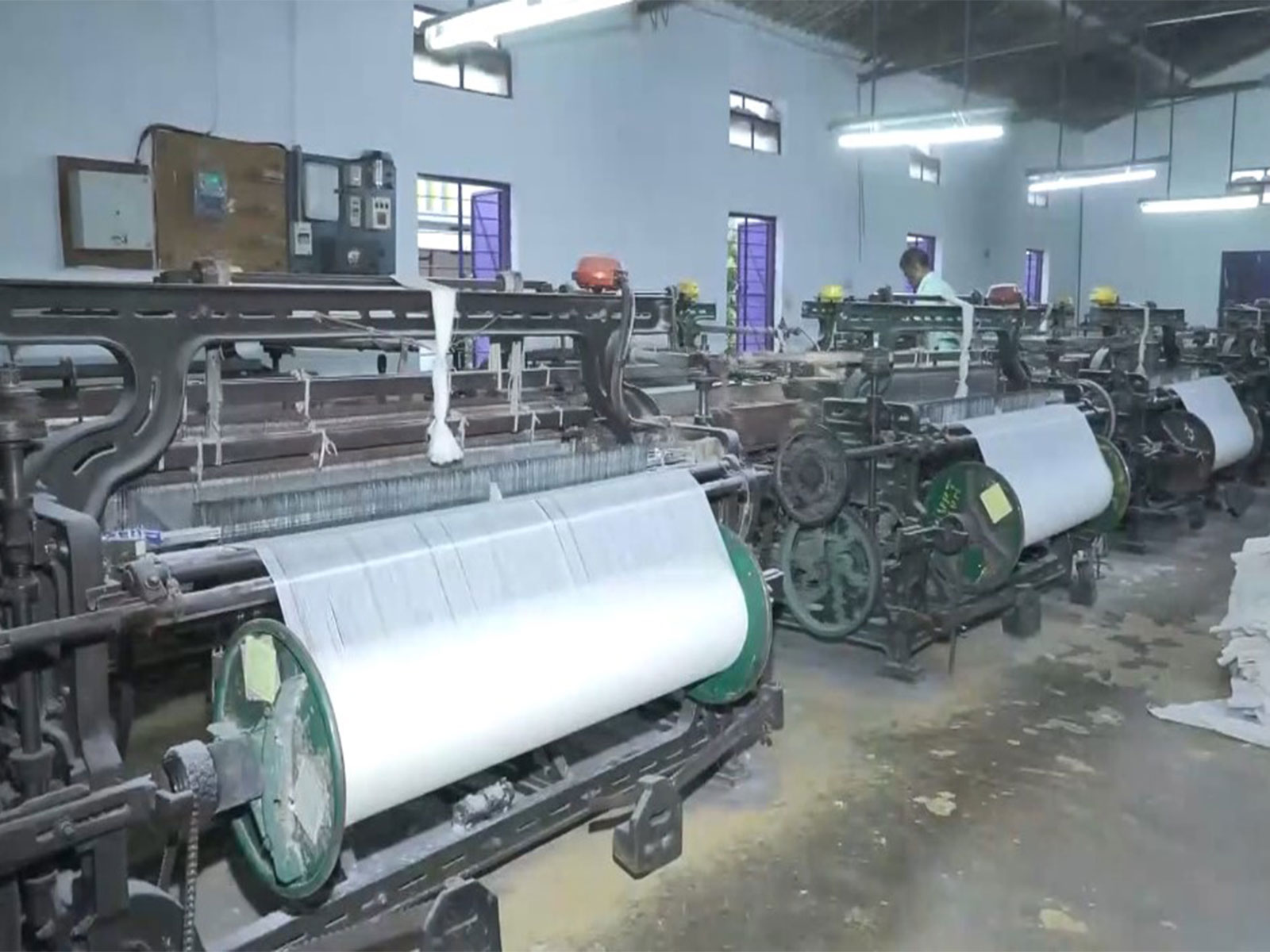 A power loom set up in Coimbatore, Tamil Nadu. (Photo/ANI) A power loom set up in Coimbatore, Tamil Nadu. (Photo/ANI)