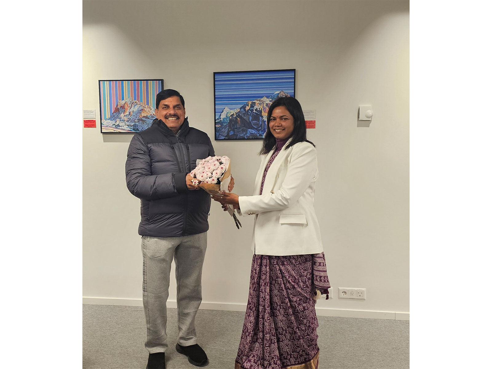 Madhya Pradesh Chief Minister Mohan Yadav arrives at Zurich Airport to attend the WEF Annual Meeting 2026 in Davos. (Photo: X/@IndiainSwiss)