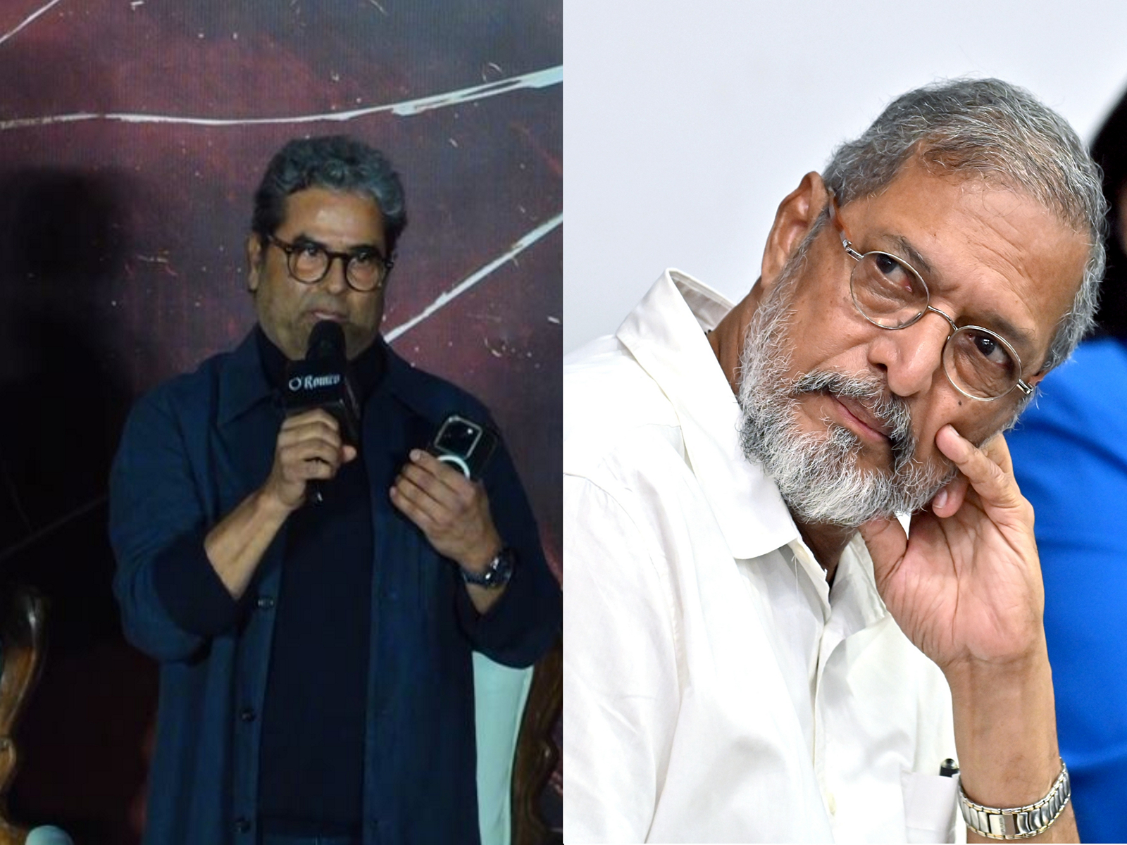 Filmmaker Vishal Bhardwaj, actor Nana Patekar (Photo/ANI)