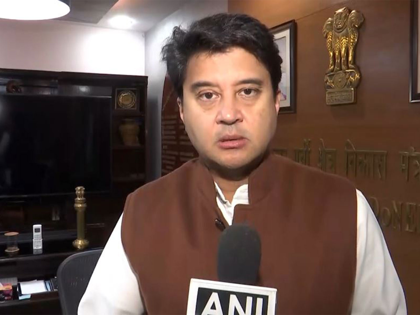 Union Minister of Communications Jyotiraditya Scindia. (Photo: ANI)