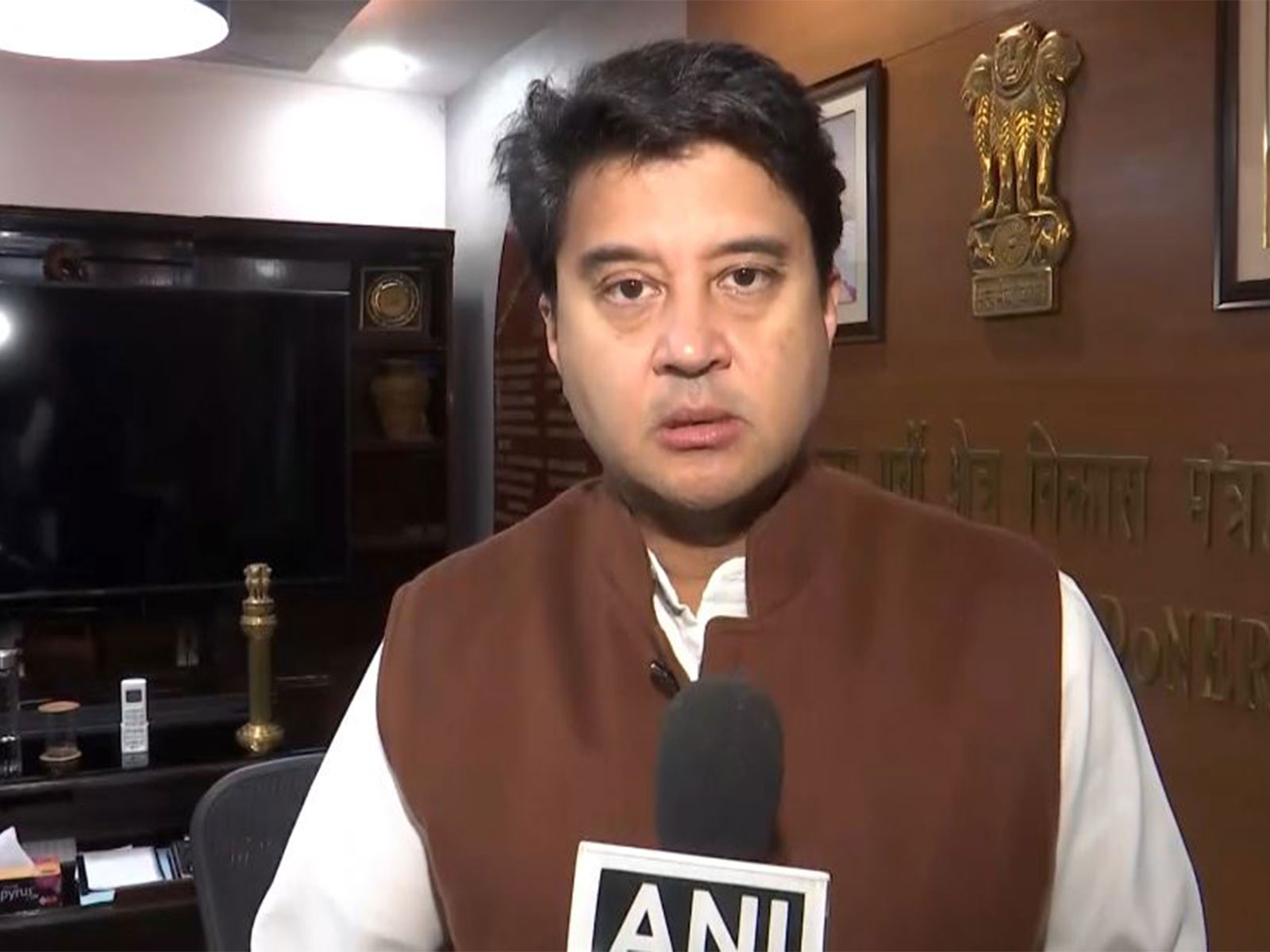 Union Minister of Communications Jyotiraditya M. Scindia. (Photo: ANI)