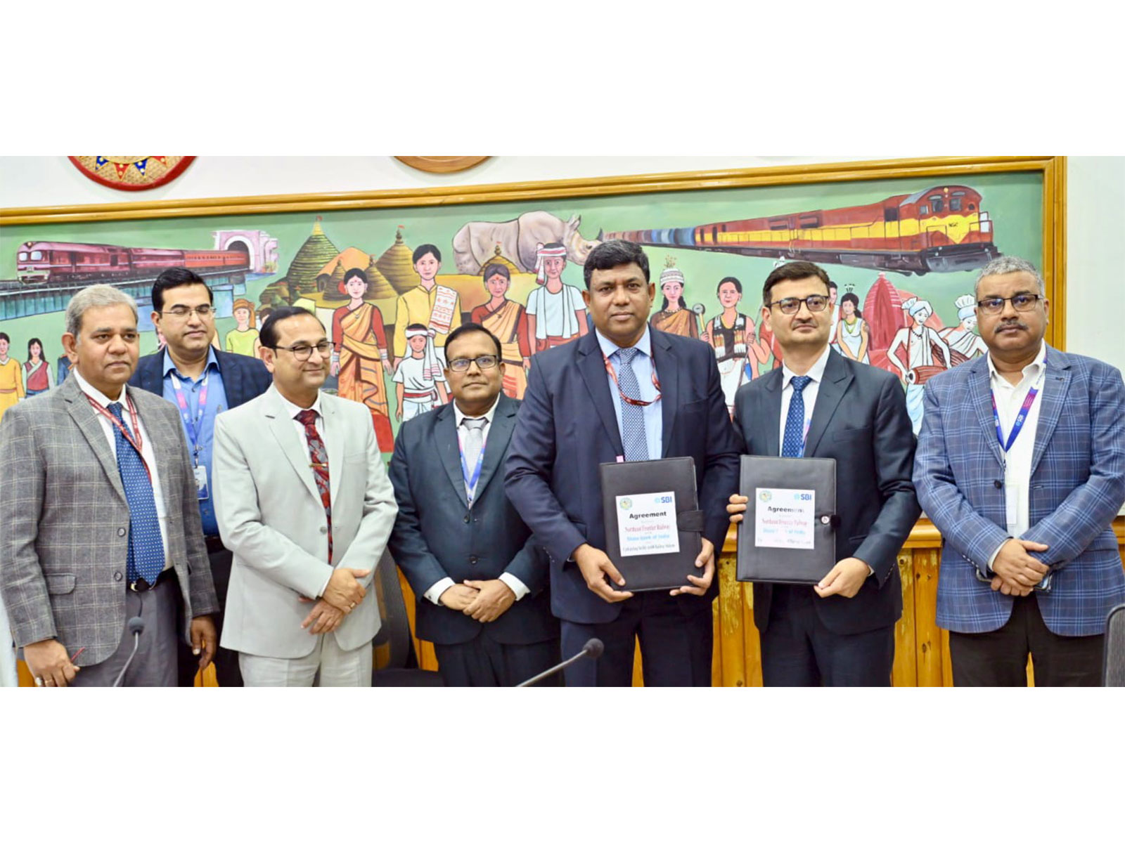 NF Railway partners with SBI (Photo/ANI)