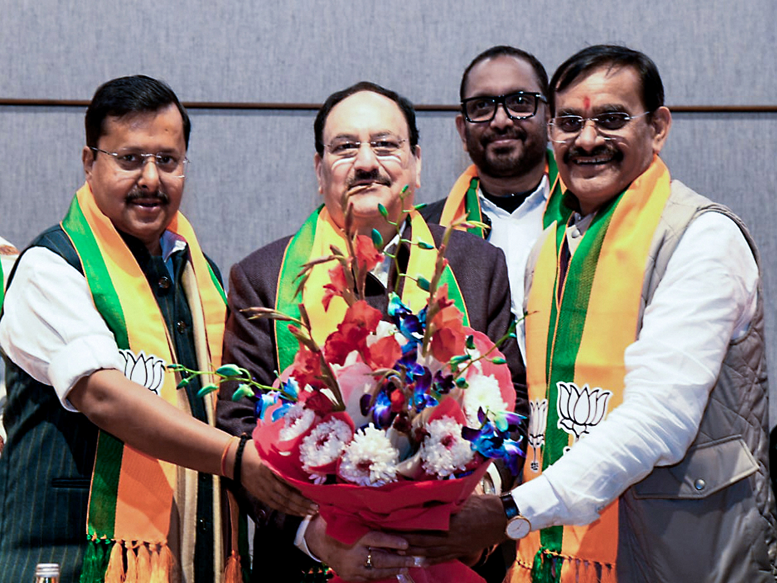 BJP National President Nitin Nabin and Union Minister JP Nadda during the National Office Bearers Meeting organised at party headquarters. (Photo/ANI) BJP National President Nitin Nabin and Union Minister JP Nadda during the National Office Bearers Meeting organised at party headquarters. (Photo/ANI)