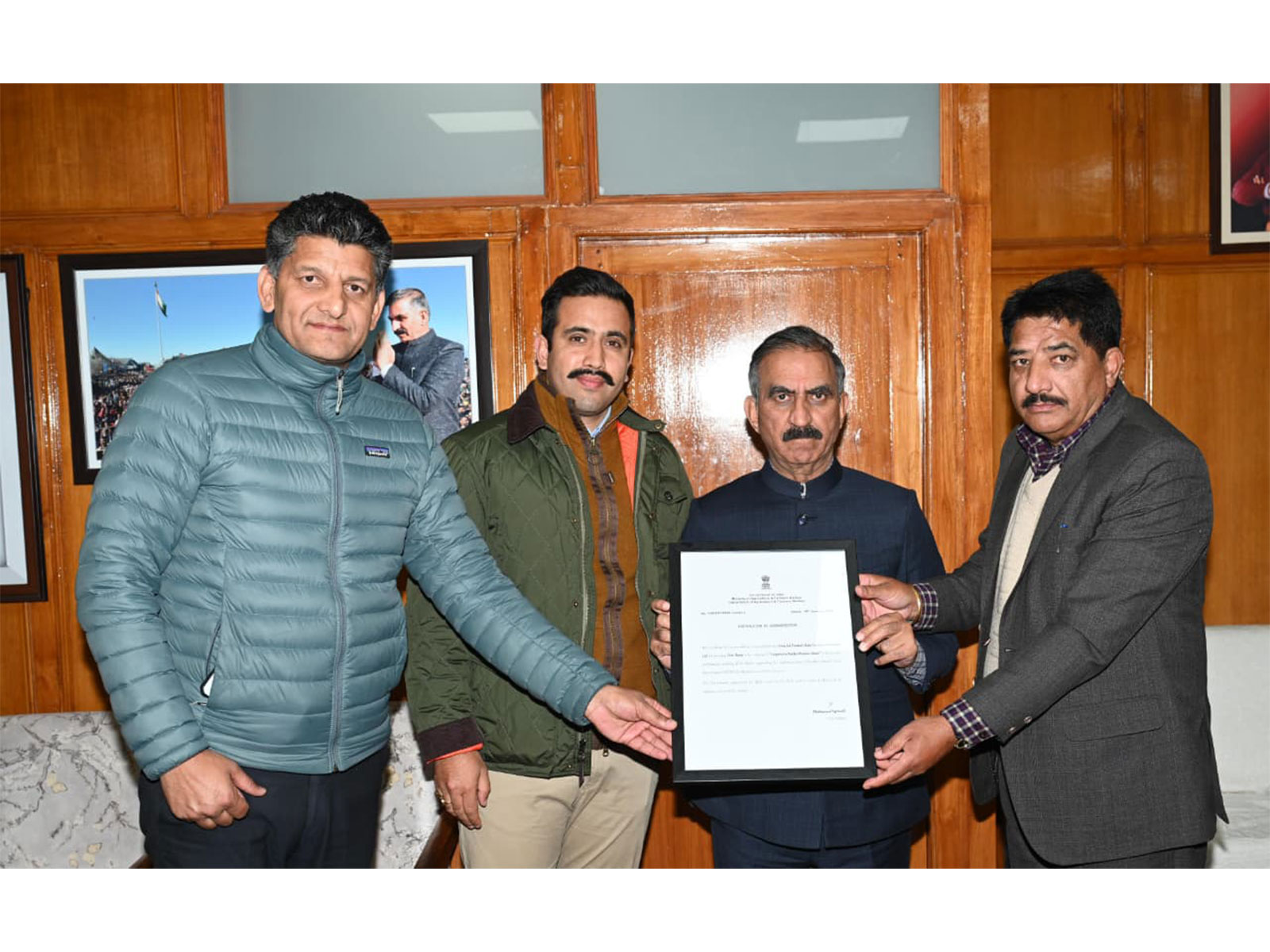 Himachal CM congratulates HPSCBL (Photo/Release)