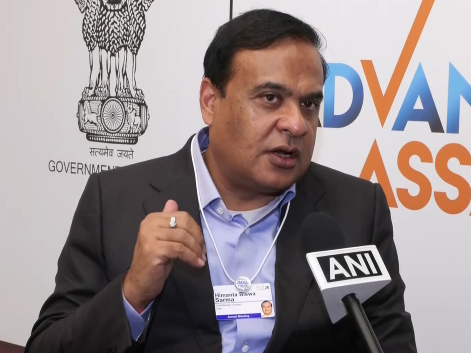 Assam CM Himanta Biswa Sarma at WEF 2026 (Photo/ANI)