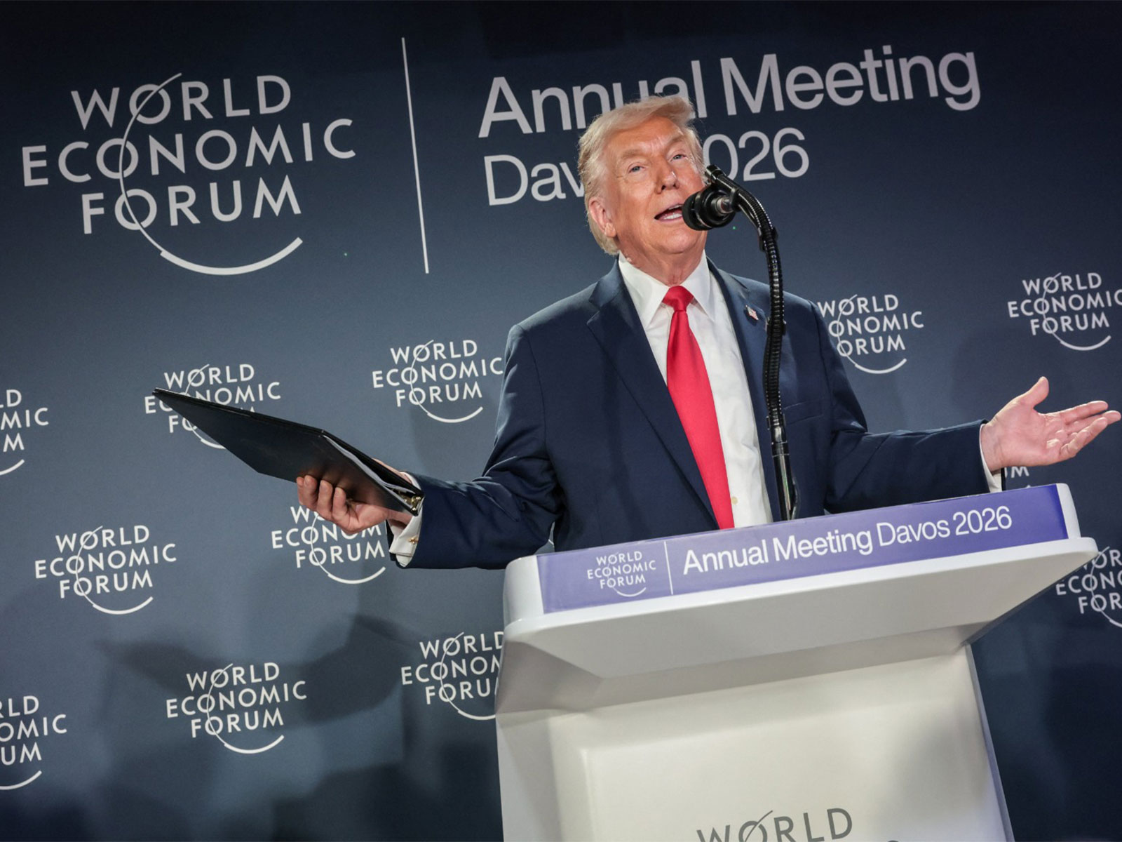 US President Donald Trump at the World Economic Forum (Photo/Reuters) US President Donald Trump at the World Economic Forum (Photo/Reuters)