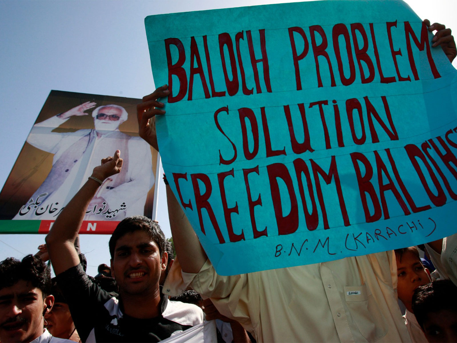 Supporters of Baluchistan National Party (BNP) protest during a rally in Karachi (File Photo/Reuters) Supporters of Baluchistan National Party (BNP) protest during a rally in Karachi (File Photo/Reuters)