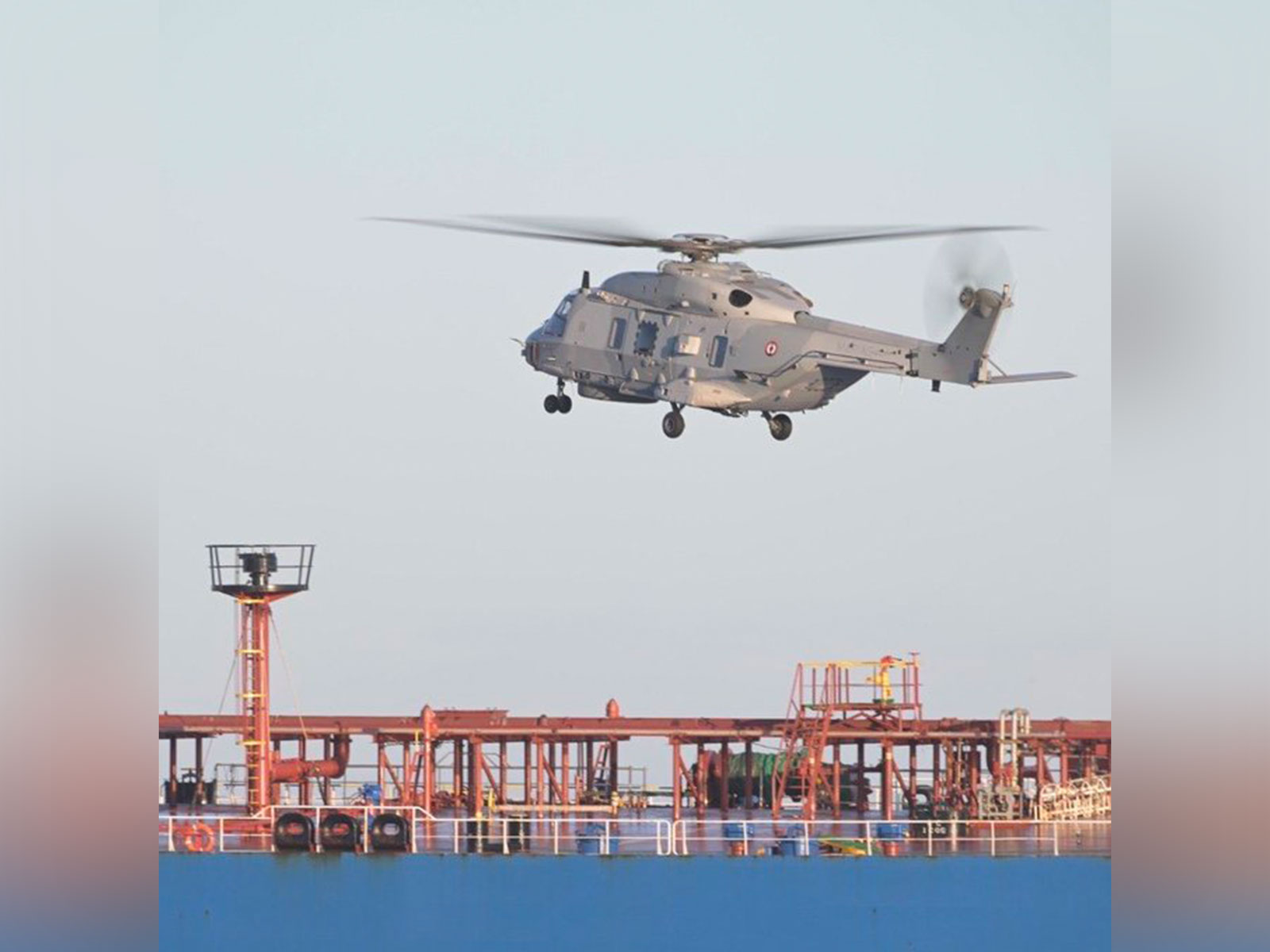 France’s military released a photo of the said tanker (Photo/x@EmmanuelMacron)