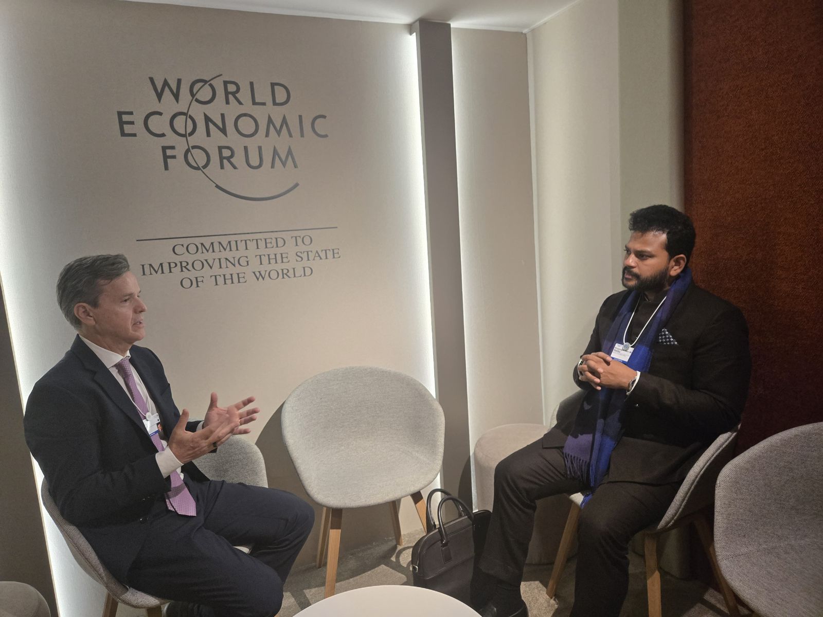 Kinjarapu Rammohan Naidu in World Economic Forum Meet (Phot/ANI) Kinjarapu Rammohan Naidu in World Economic Forum Meet (Phot/ANI)