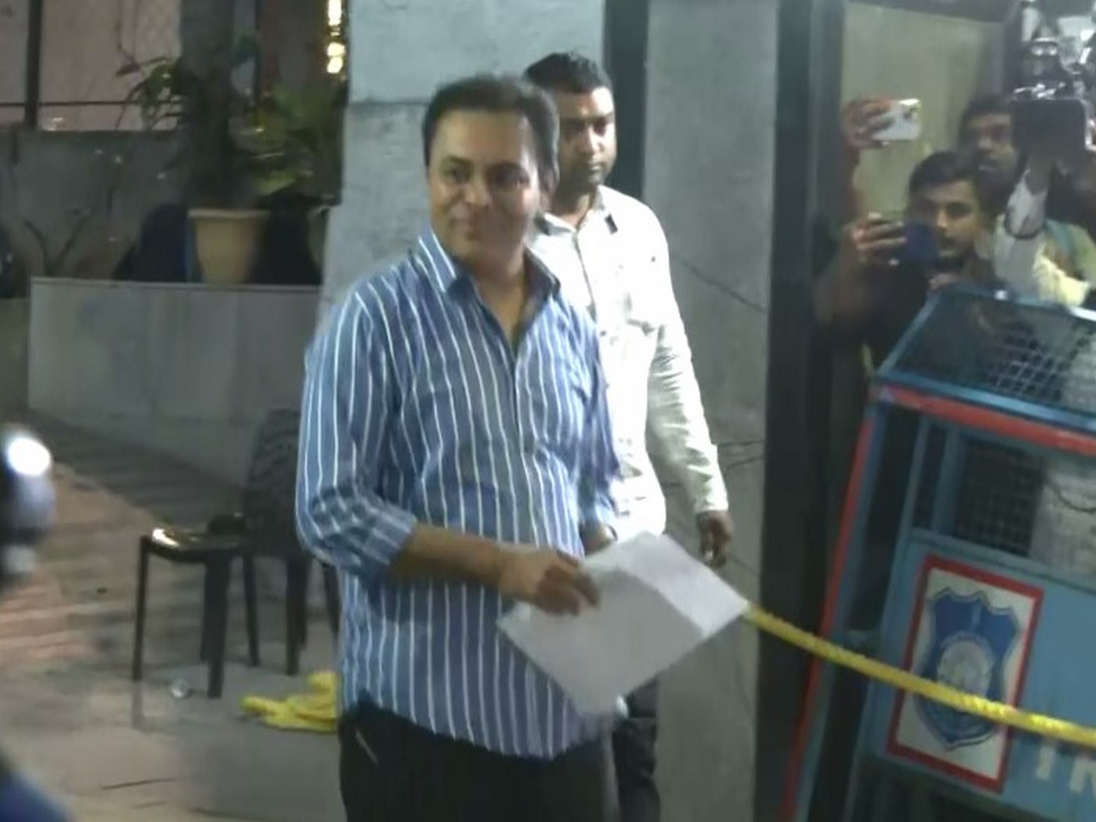 KT Rama Rao leaves after SIT questioning (Photo: ANI) KT Rama Rao leaves after SIT questioning (Photo: ANI)