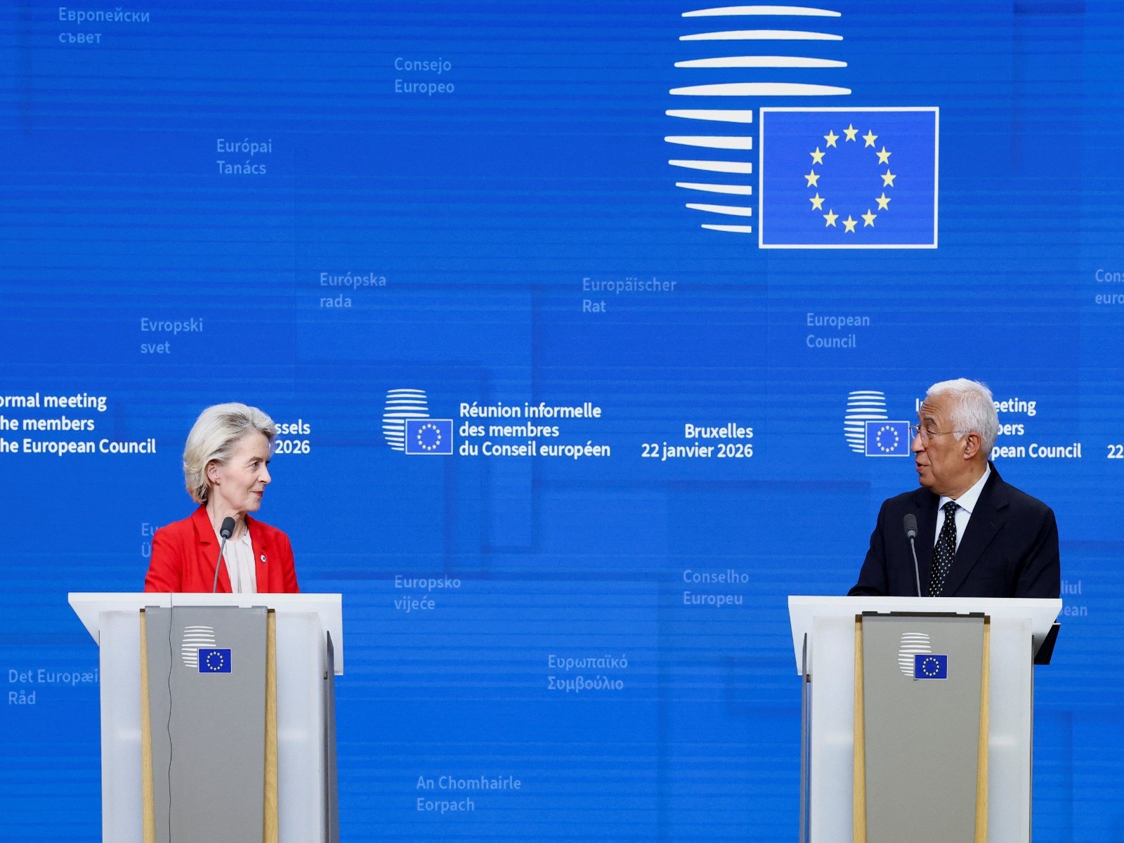 President of the European Commission Ursula von der Leyen and European Council President Antonio Costa (Photo/Reuters) President of the European Commission Ursula von der Leyen and European Council President Antonio Costa (Photo/Reuters)