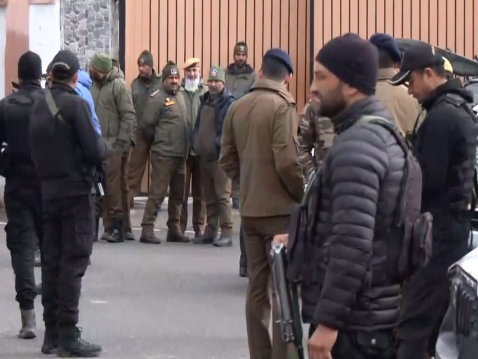 Security tightens around Bakshi Stadium for Republic Day 2026 rehearsal (Photo/ANI) Security tightens around Bakshi Stadium for Republic Day 2026 rehearsal (Photo/ANI)