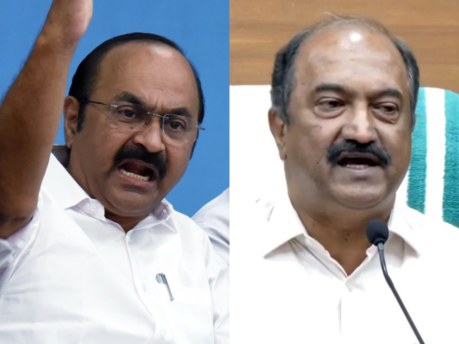 Kerala LoP VD Satheesan and Finance Minister KN Balagopal (Photo/ANI) Kerala LoP VD Satheesan and Finance Minister KN Balagopal (Photo/ANI)