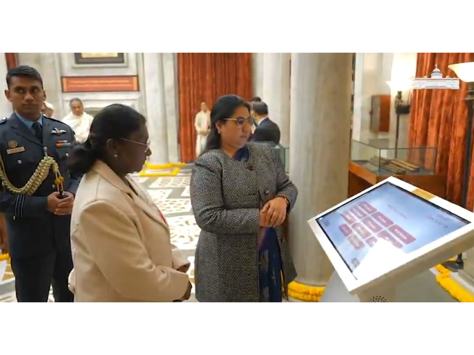 President Droupadi Murmu at Granth Kutir (Photo: @rashtrapatibhvn/X)