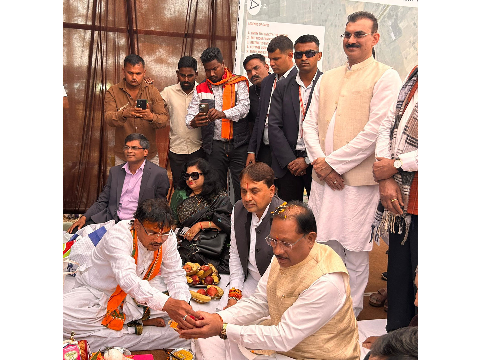 Chhattisgarh CM lays foundation stone for Chitrotpala Film City (Image source/CMO) 