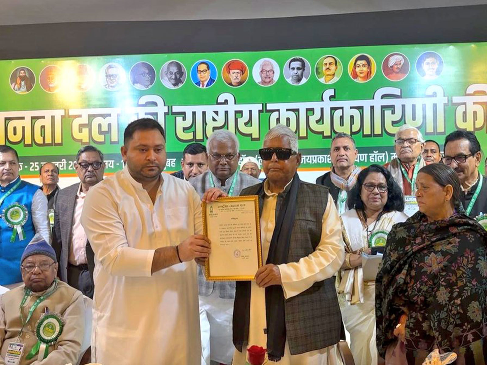 RJD Supremo Lalu Prasad Yadav and RJD leader Tejashwi Yadav. (Photo/X@RJDforIndia) RJD Supremo Lalu Prasad Yadav and RJD leader Tejashwi Yadav. (Photo/X@RJDforIndia)