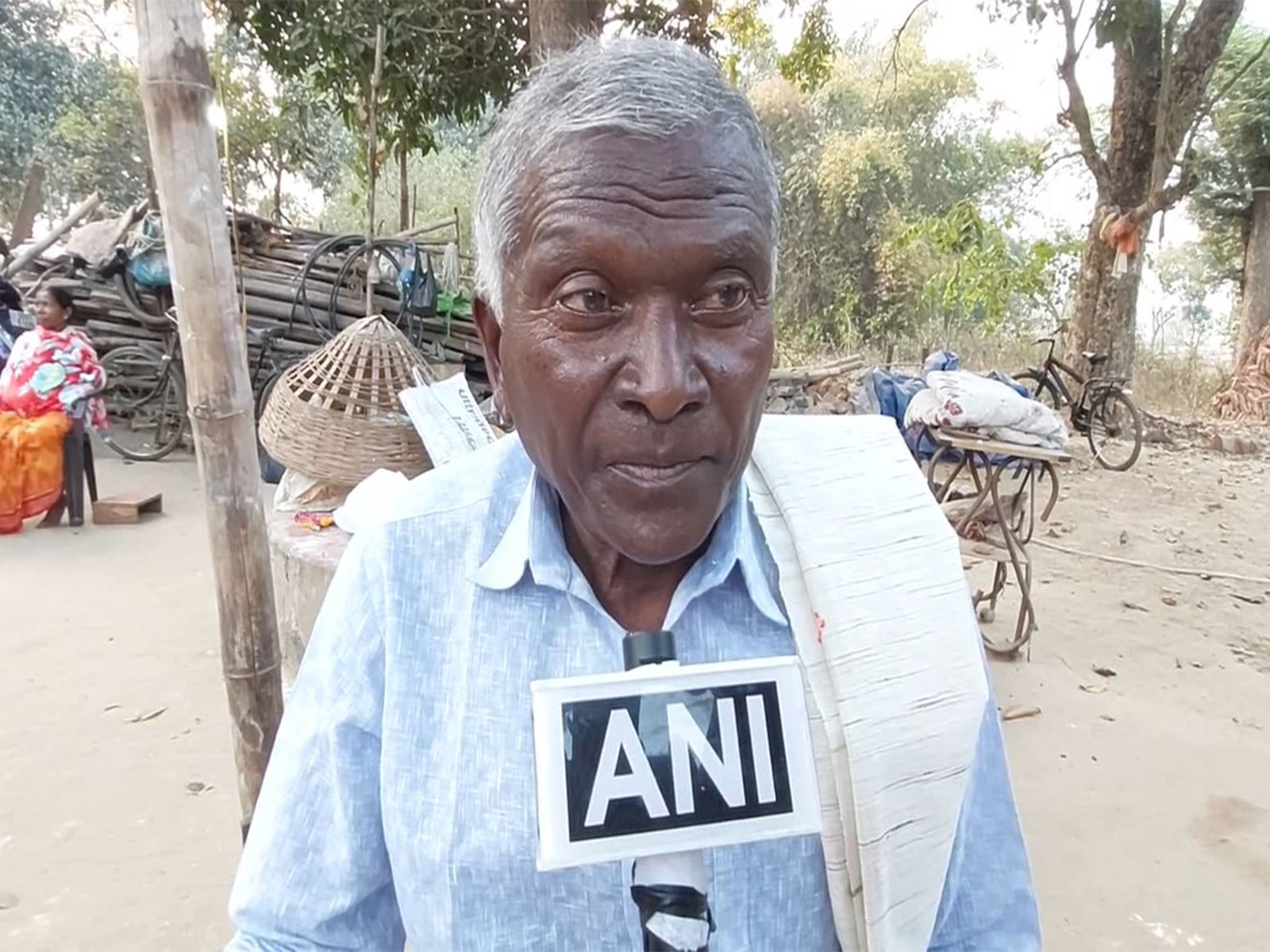 Santhali author Charan Hembram (Photo/ANI)