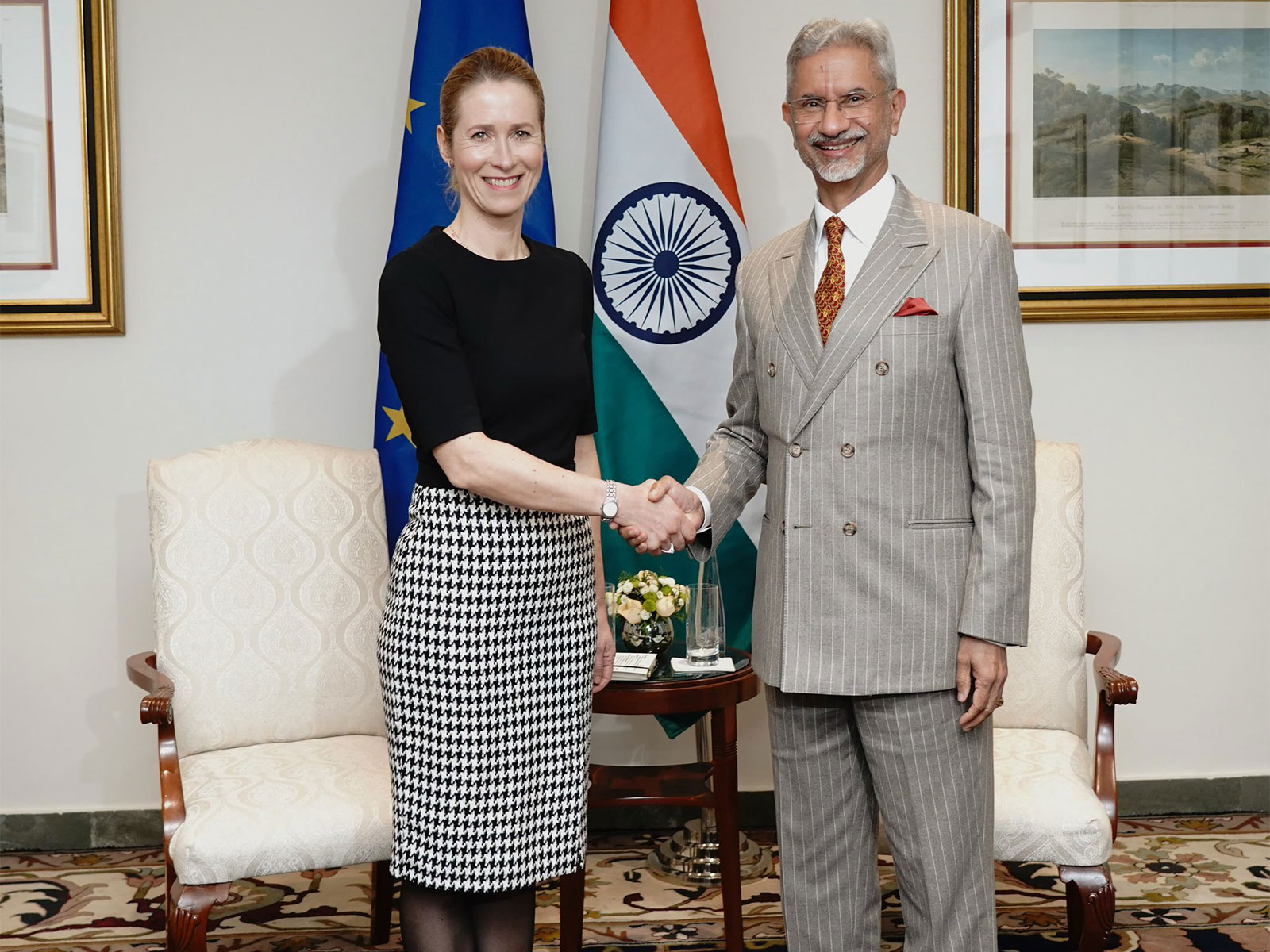 EAM S Jaishankar with Vice-President of the European Commission Kaja Kallas (Photo/@DrSJaishankar)