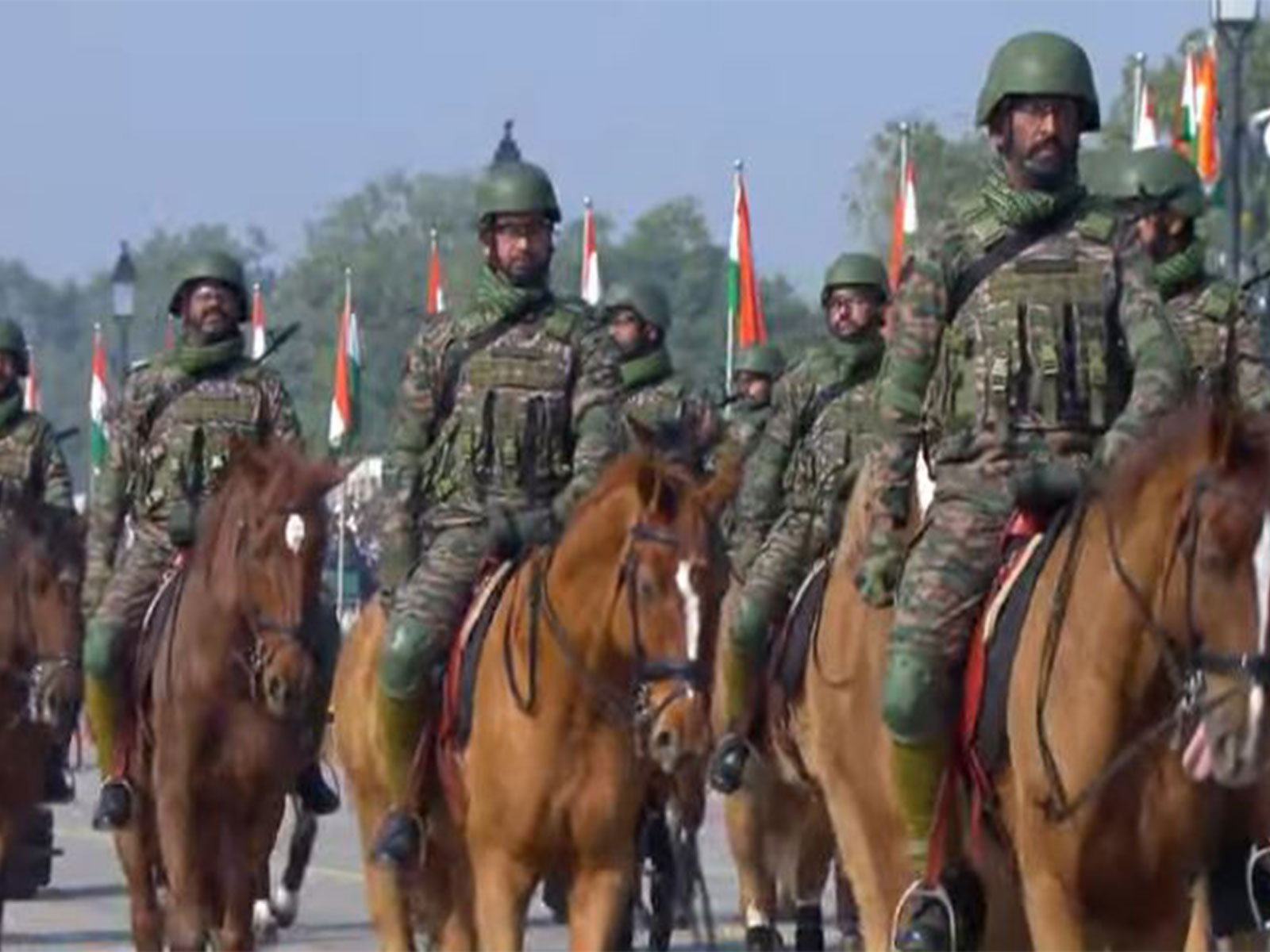 Marching contingent of 61 Cavalry (Photo/ANI)