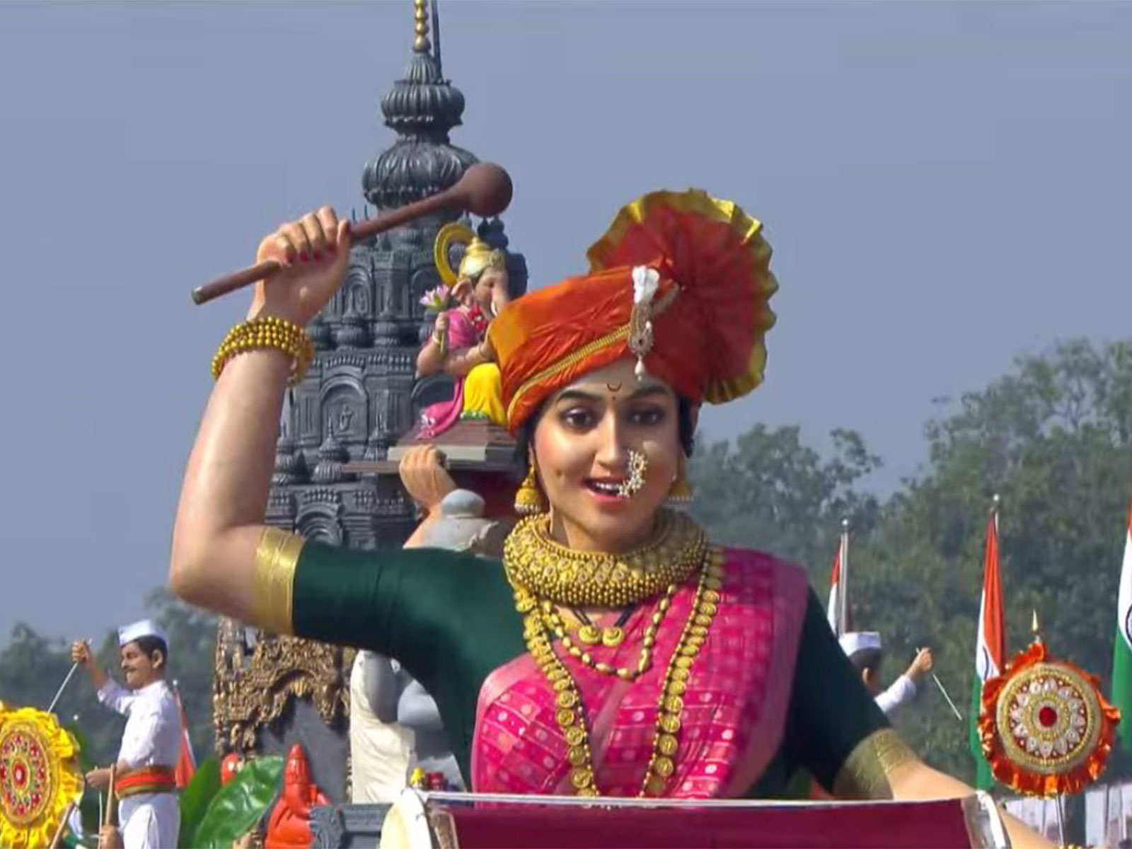 Maharashtra Tableau depicts 'Ganeshotsav' (Photo/DD) Maharashtra Tableau depicts 'Ganeshotsav' (Photo/DD)