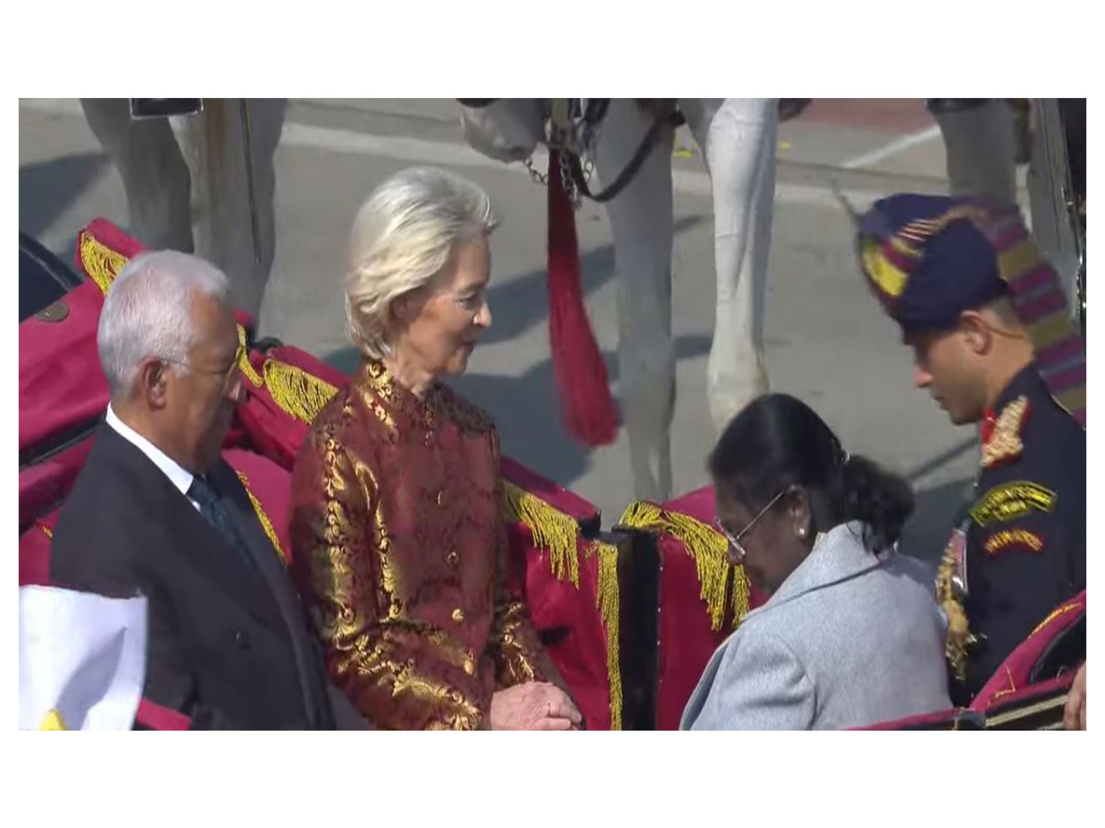 President Bodyguard escorts Droupadi Murmu, EU leaders (Photo/DD)