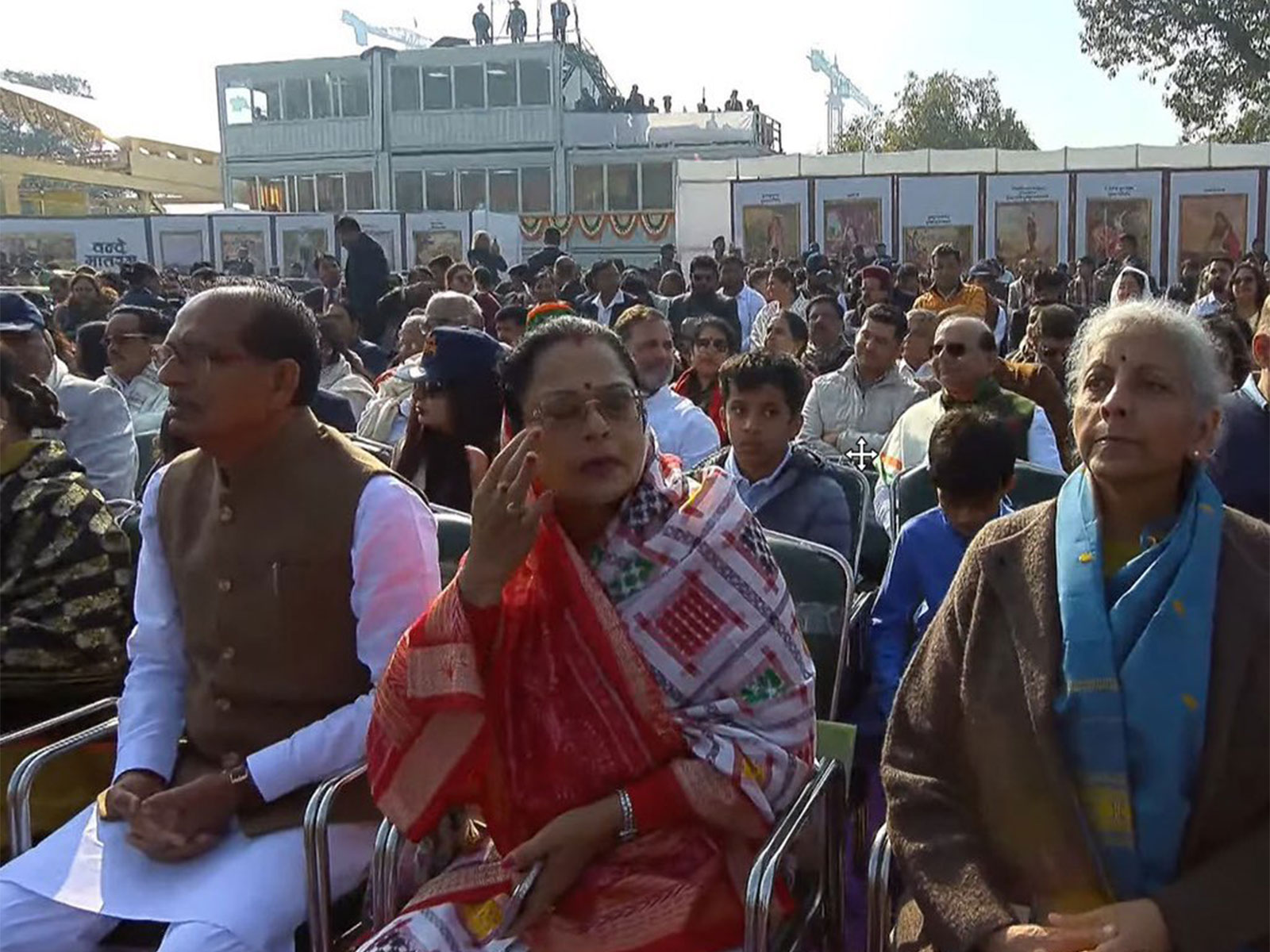 Congress leader Rahul Gandhi at the R-Day Parade (Photo/DD)