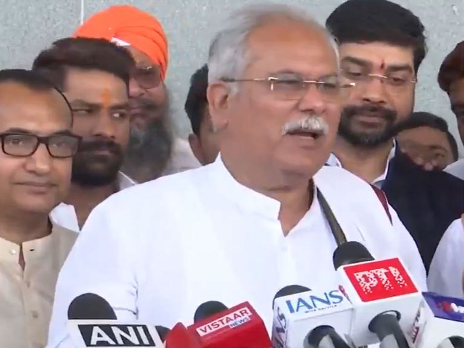 Congress leader and former Chhattisgarh Chief Minister Bhupesh Baghel (Photo/ANI)