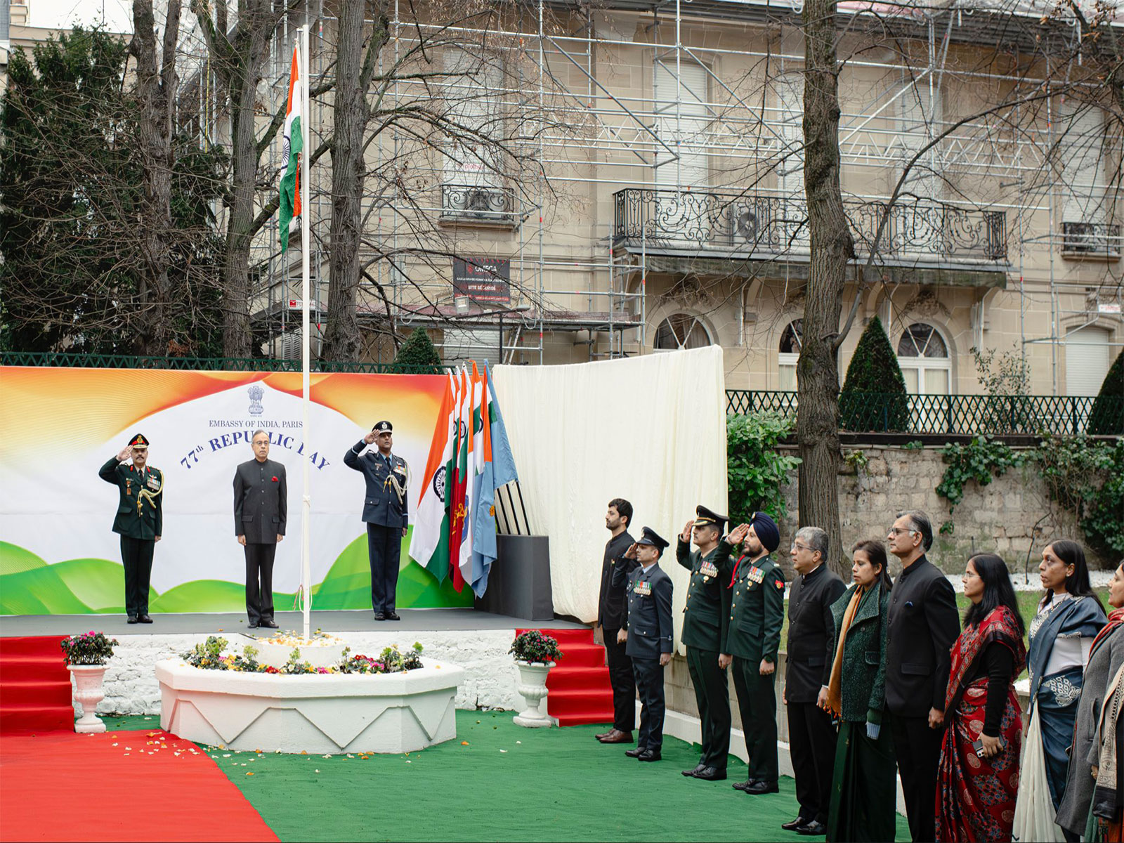 Republic Day celebrations at Indian Embassy in France (Photo: X@IndiaembFrance) Republic Day celebrations at Indian Embassy in France (Photo: X@IndiaembFrance)