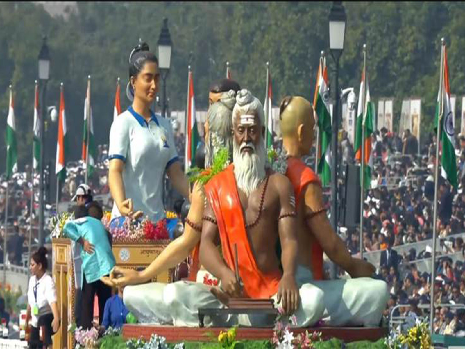 A visual of Ministry of Ayush Tableau at R-Day parade (Photo: PIB)