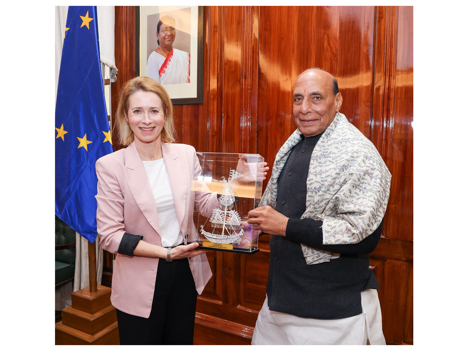 Defence Minister Rajnath Singh and European Commission Vice President Kaja Kallas(Photo/X/ @rajnathsingh) Defence Minister Rajnath Singh and European Commission Vice President Kaja Kallas(Photo/X/ @rajnathsingh)