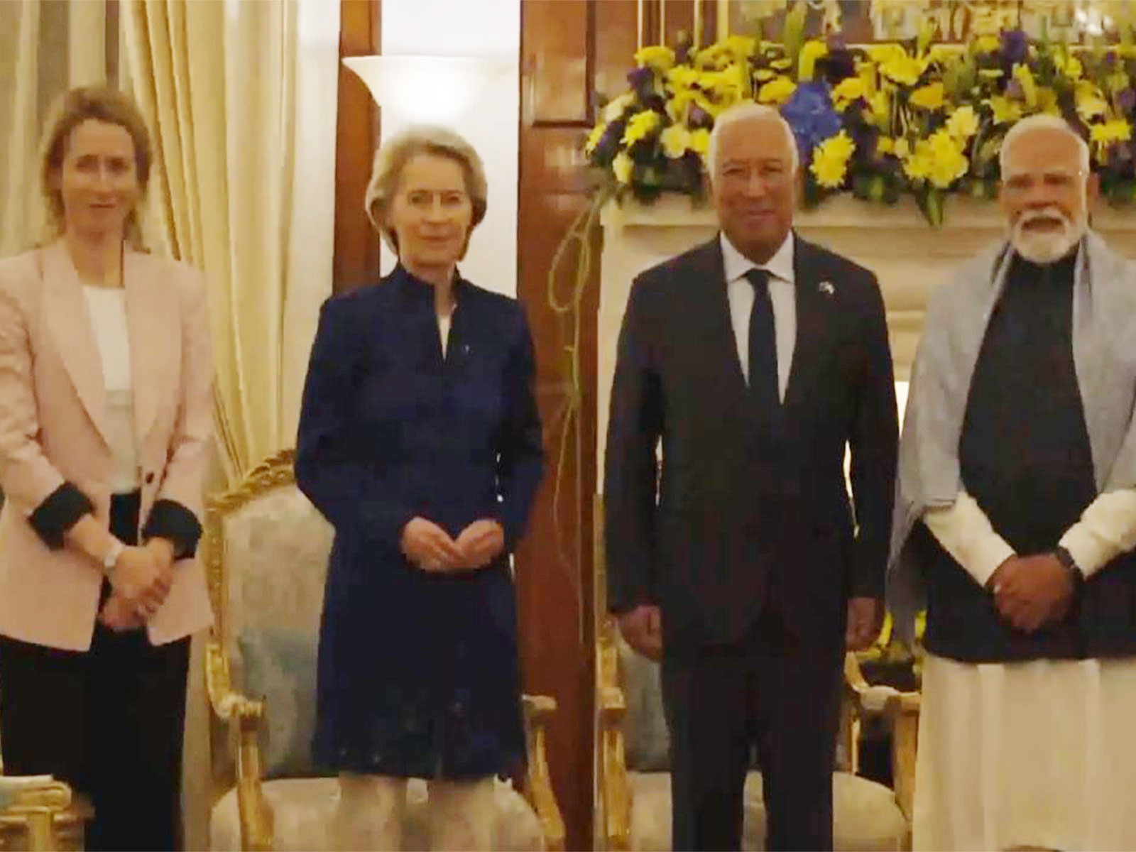 PM Modi holds bilateral talks with EU Presidents Costa, von der Leyen (Photo/DD News)
