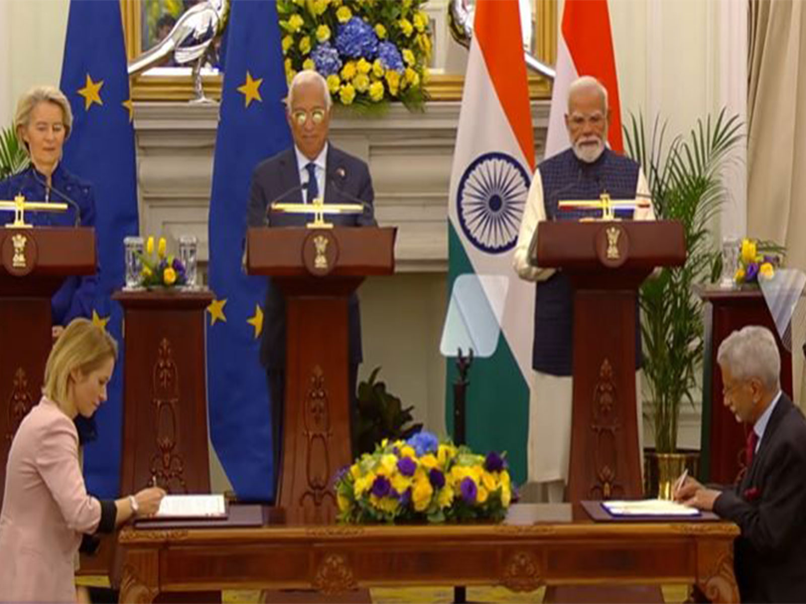 India-EU ink Security and Defence Partnership (Photo/ Youtube@NarendraModi) India-EU ink Security and Defence Partnership (Photo/ Youtube@NarendraModi)