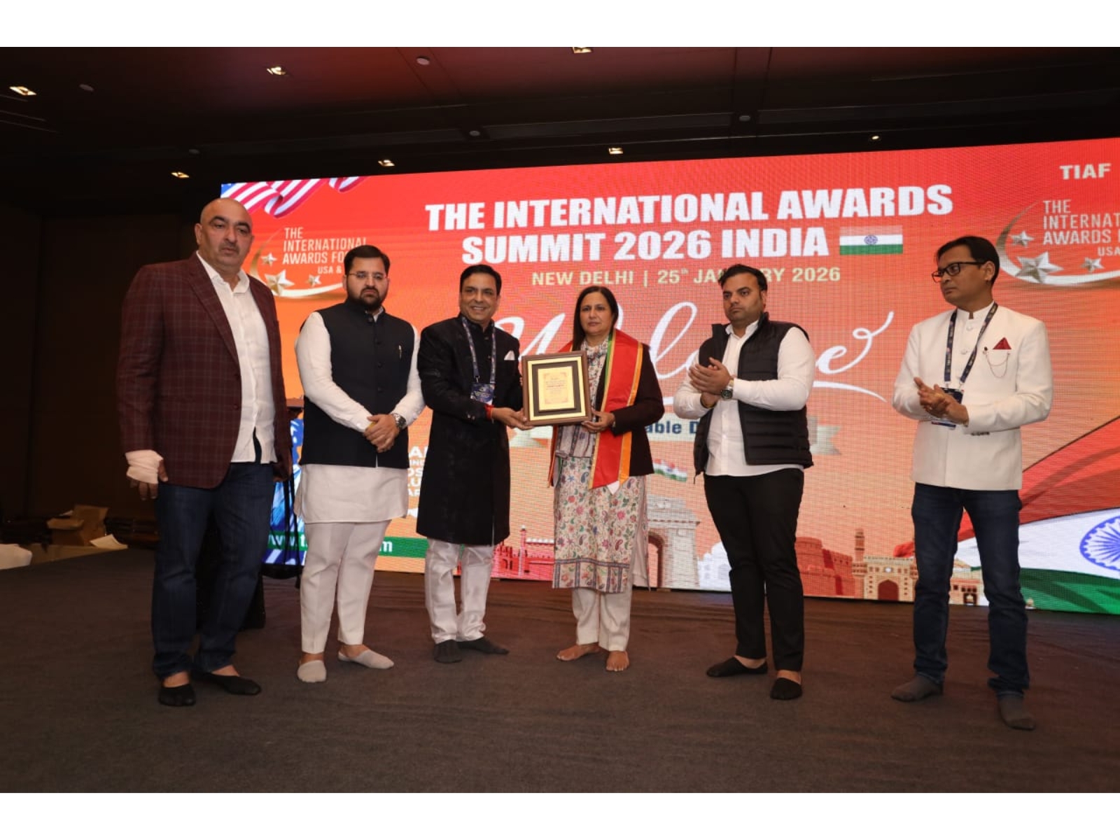 The International Awards Summit 2026 Elevates Global Recognition of Excellence in New Delhi on 25th January 2026, hosted by TIAF Awards™ USA & India