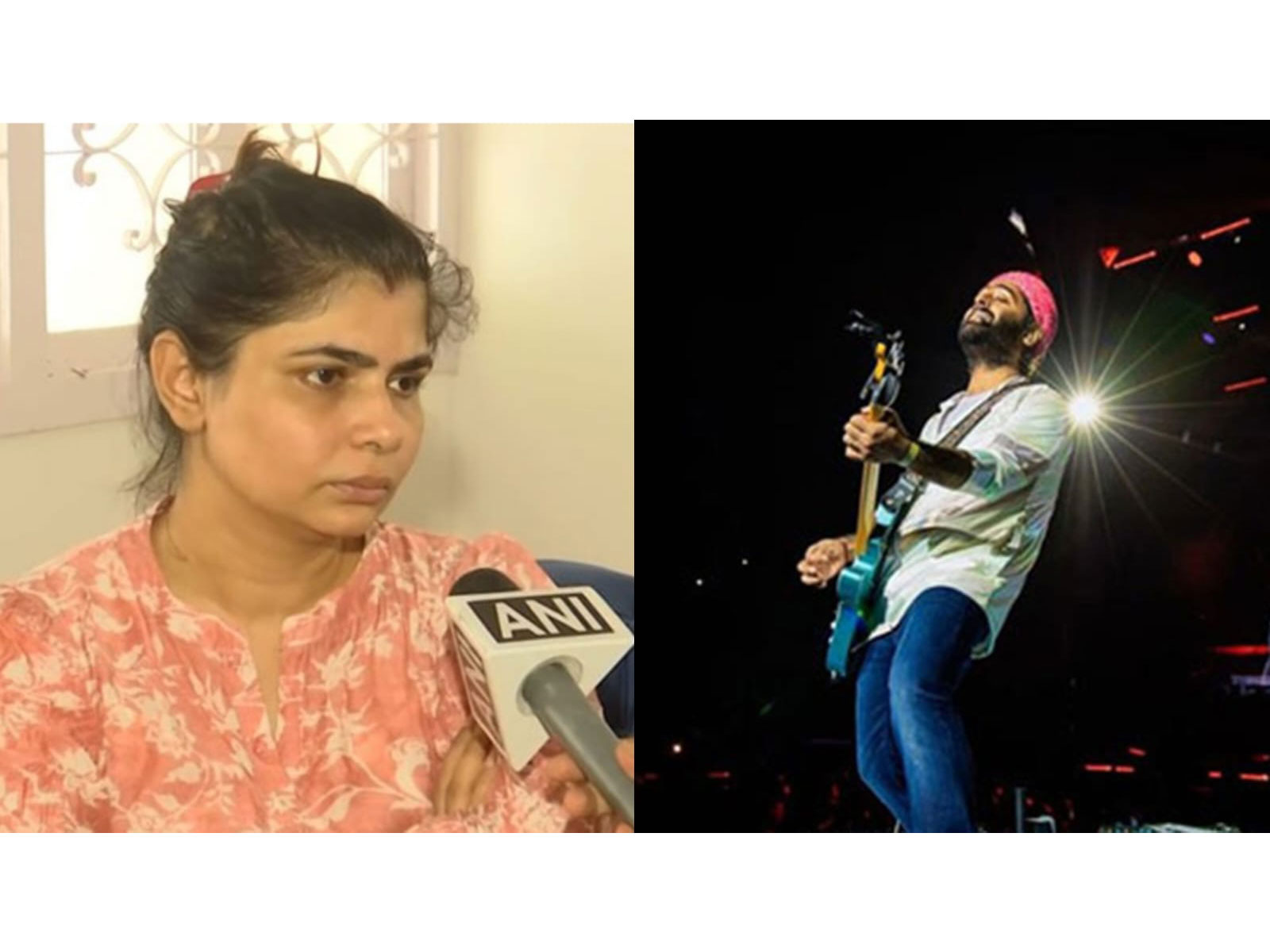 Singer Chinmayi Sripaada (L) Arijit Singh (R) (File photo/ANI, Instagram/@arijitsingh)