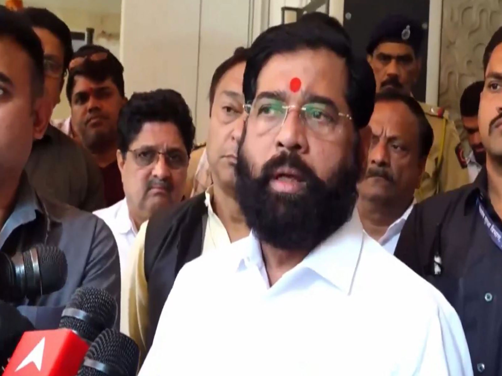 Eknath Shinde addressing reporters on January 28, 2026 (Photo/ANI)