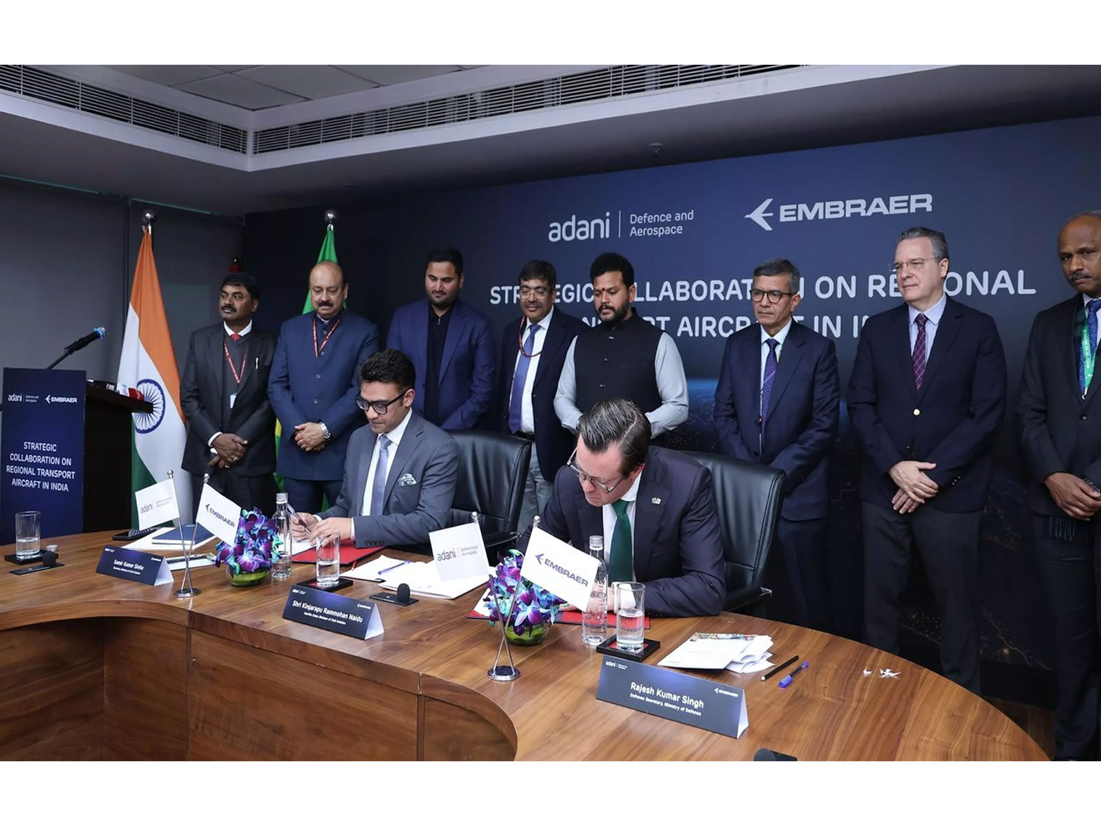 Adani, Embraer sign Pact to manufacture aircraft in India