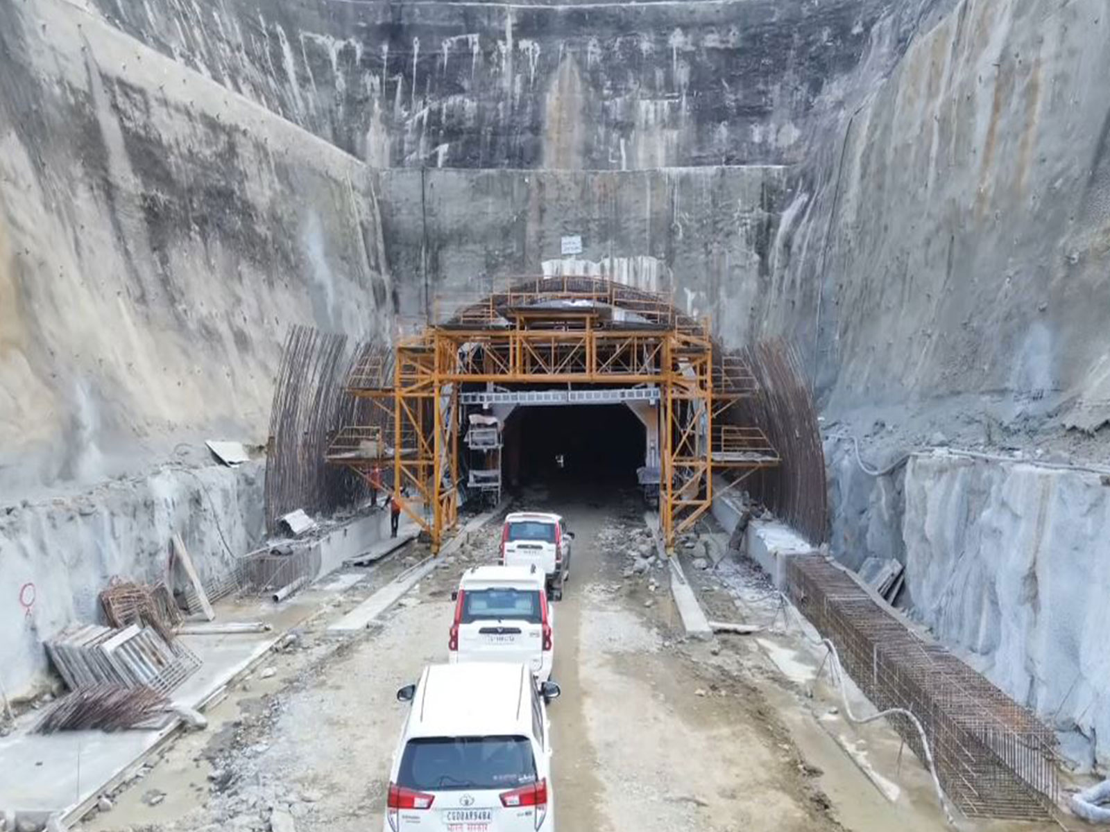 Twin tunnel at the Raipur-Vishakhapatnam Economic Corridor (Photo/ANI)